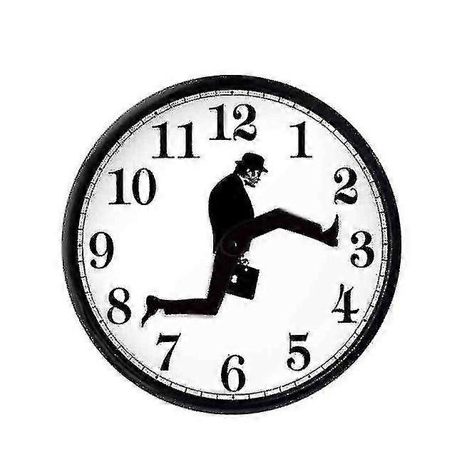 Monty Python Silly Walk Wall Clock - Silent Mute Creative Wall Art Gift Black