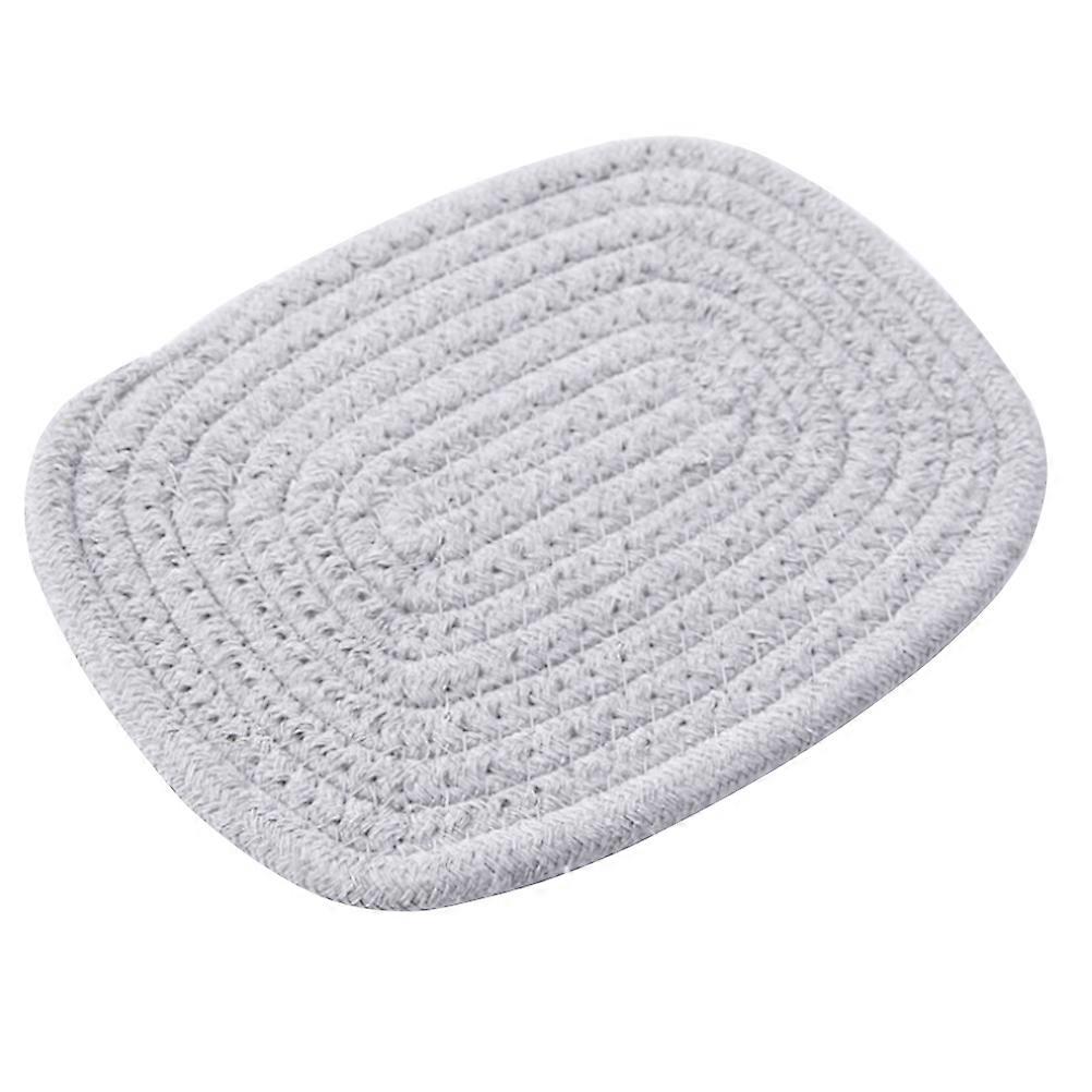 Table Setting Placemat Dining Table Mats Stain Resistance Elegant Design Light Grey 15 X 20Cm 1Pcs