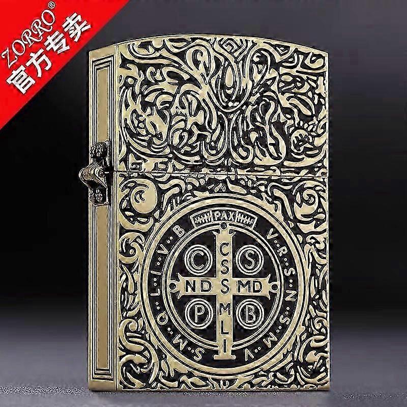 تحصيل قسطنطين نمط الفيلم النحاس النقي الكيروسين ولاعة 1: 1 طبق الأصل كبير الثقيلة هدية البند Z91178