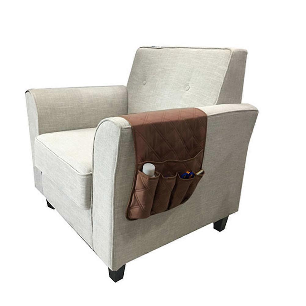 Armchair Pockets Storage Sofa Side Bag Dustproof Rectangular Shape For Living Room 1Pcs