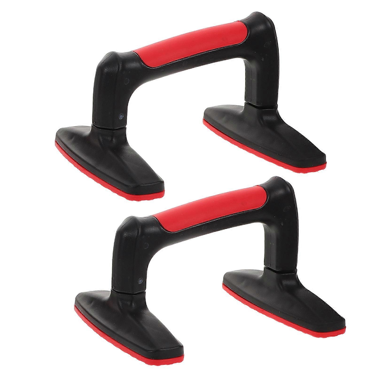 Parallettes Bars H-Shaped Push Up Handle Grips For Floor Exercise Gym Workout Strength Training 2Pack