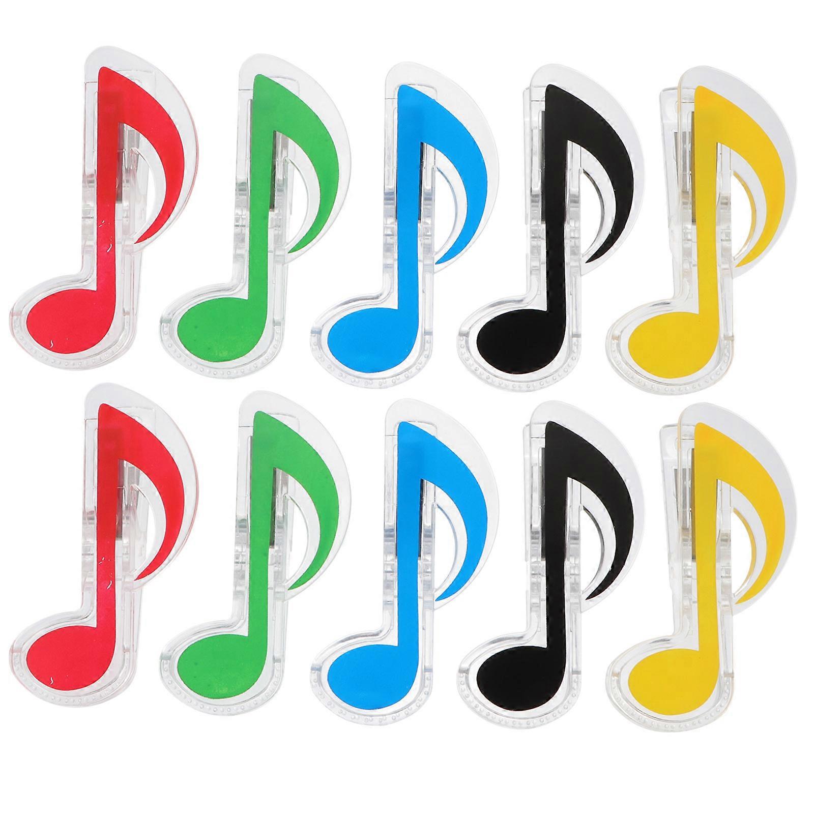 Creative Paper Clip Music Book Clip Books Holding Pages Open Random Color 7.30X4.20X3.00cm 10Pack