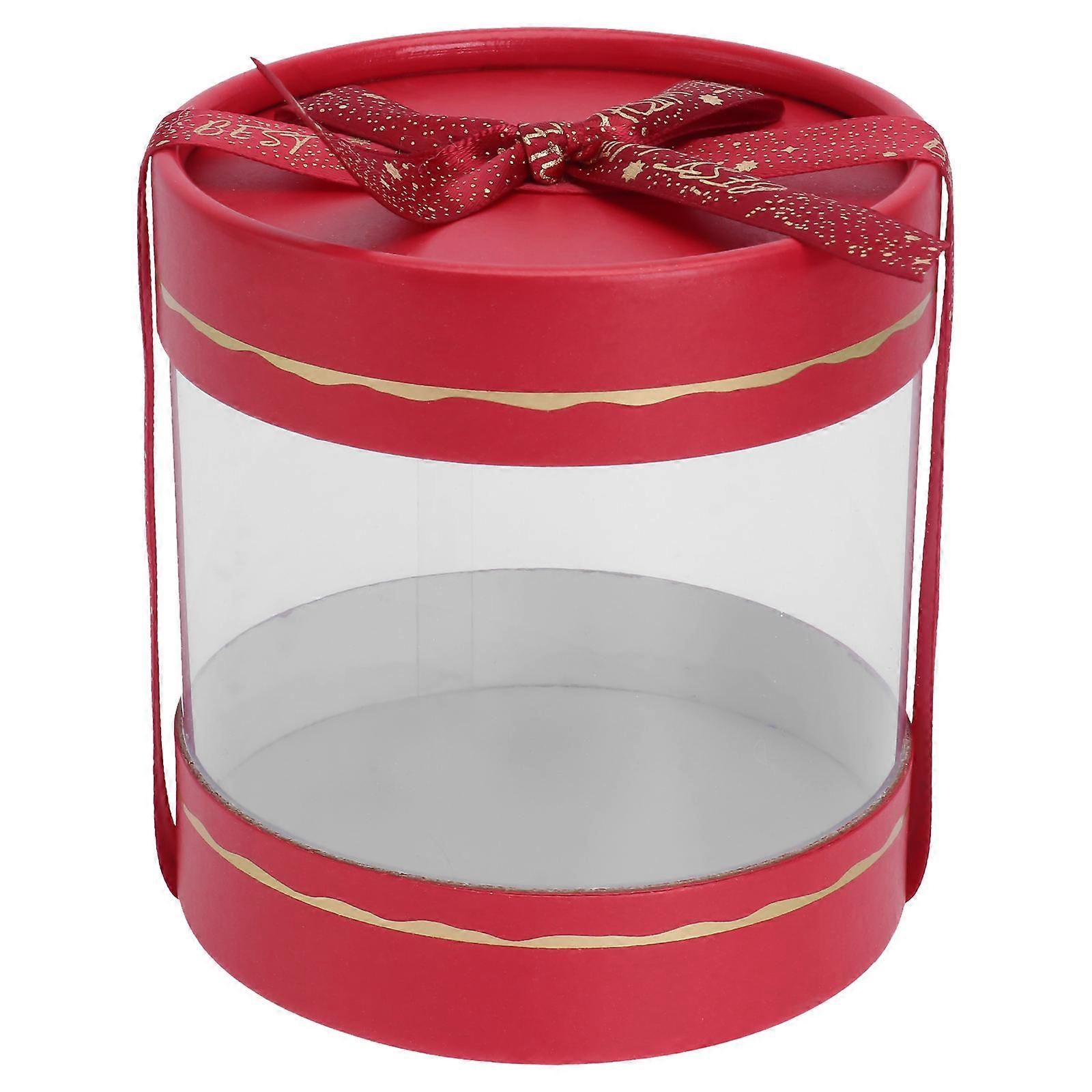 Apple Packaging Box Christmas Candy Container for Storage 1Pcs Red Paper Material