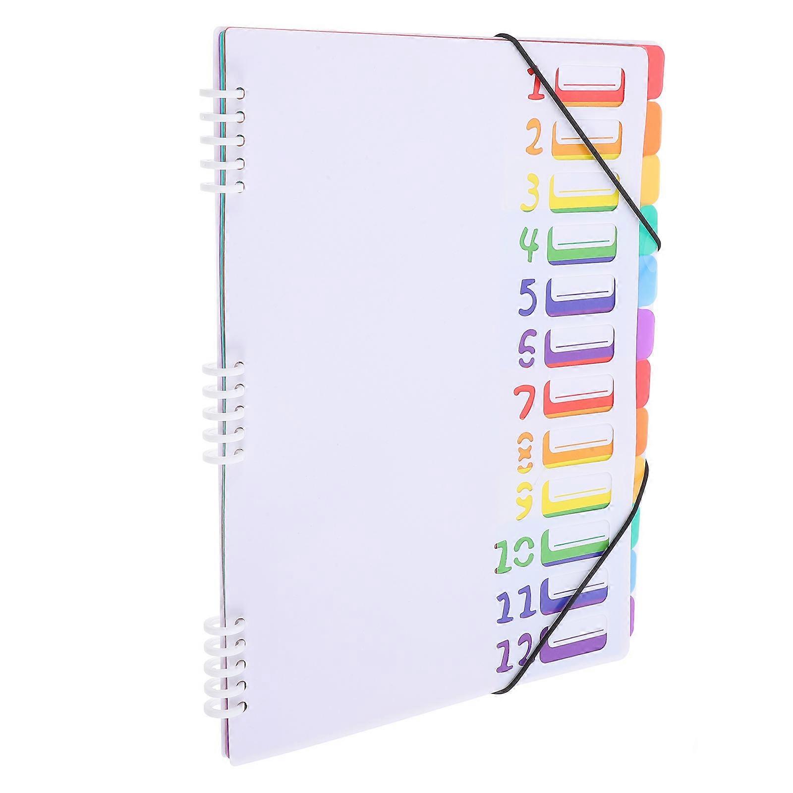 Bill Organizer With Pockets Monthly Bill Receipt Organizer Home Color Multilayer Classification 1Set