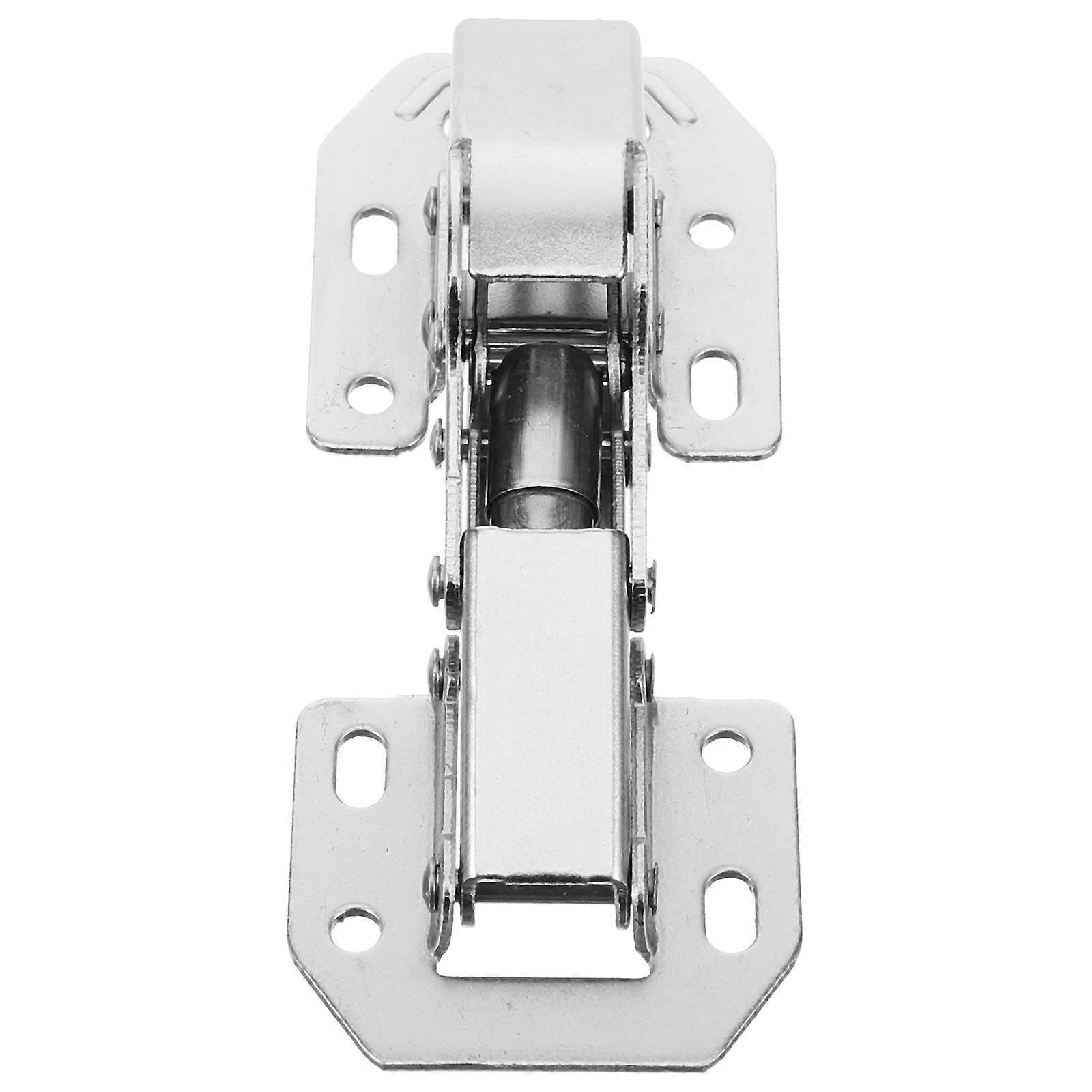 It looks like you're referring to a product description or title for a **frameless hydraulic cabinet door hinge** with **soft close buffer damper**