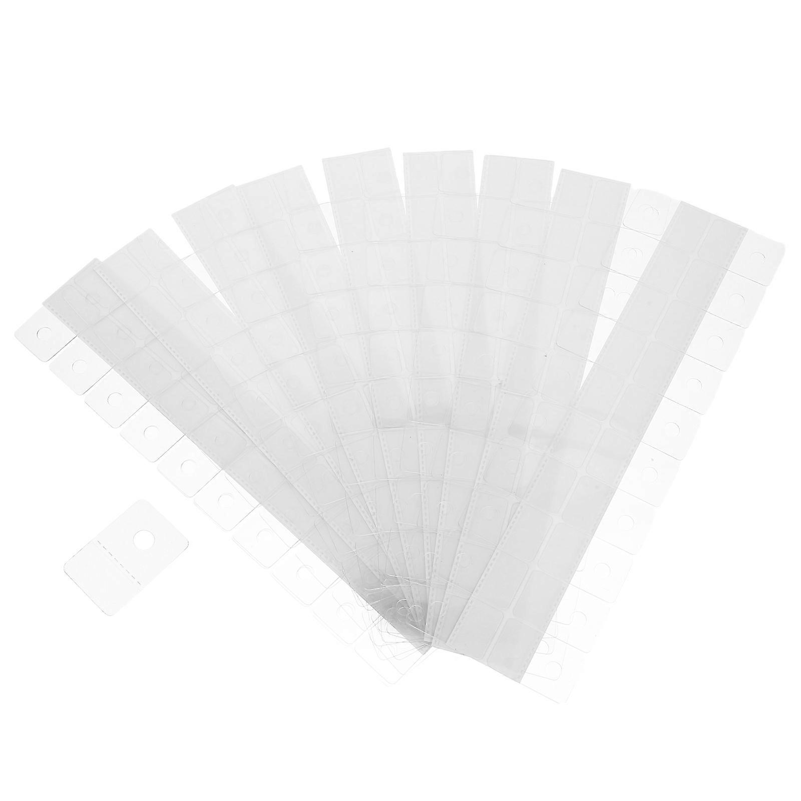 Shop Display Hooks Transparent Display Box Hook Shopping Mall Use 4.2x2.7cm Easy to Store 200Pack
