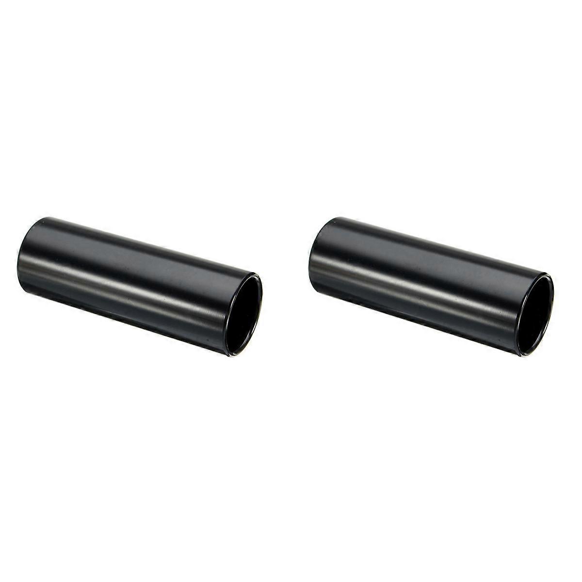 1pc Guitar Slide Black Stainless Steel Finger Knuck