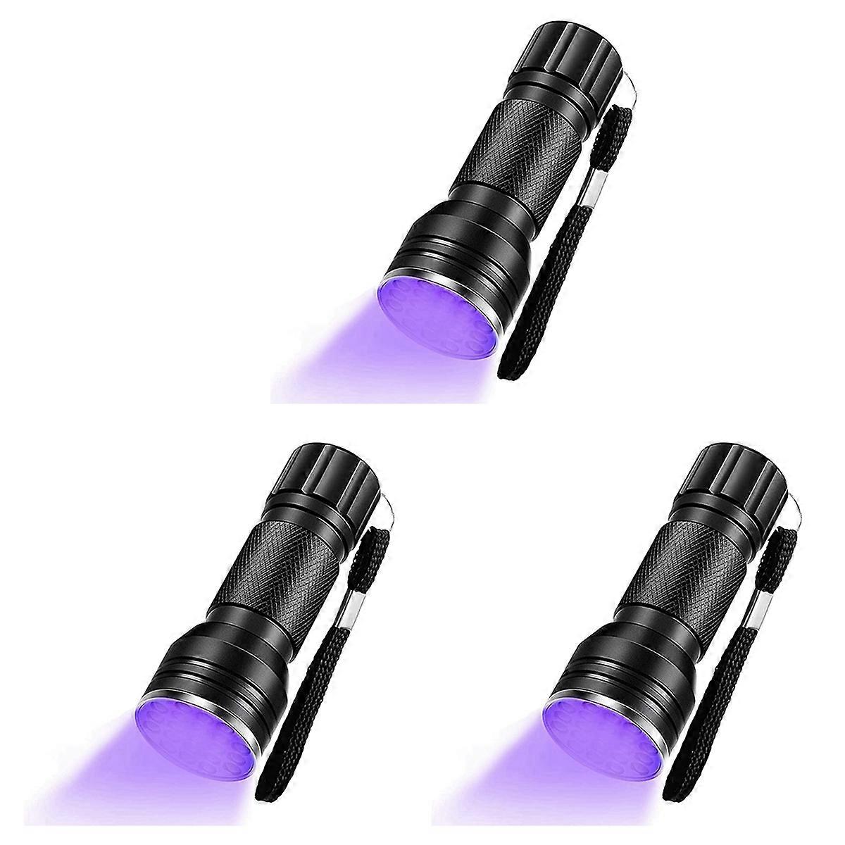 UV Black Light Flashlight 21 LED Flashlight Detector for Stains