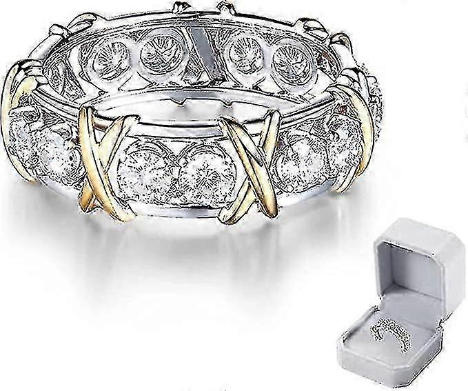 Manyetik Zirkon Şekillendirme Çapraz Tam Moissanit Elmas Halka, Unclog Kan Dolaşımı Ve Lenf Nodları