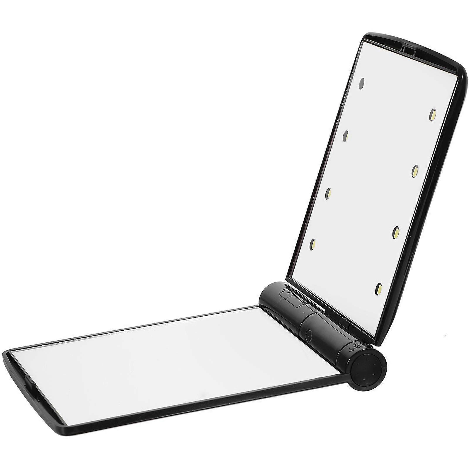 Travel Lighted Makeup Mirror Foldable Led Lighting Handheld Two-Sided Square Compact Design For Girls 1Pack