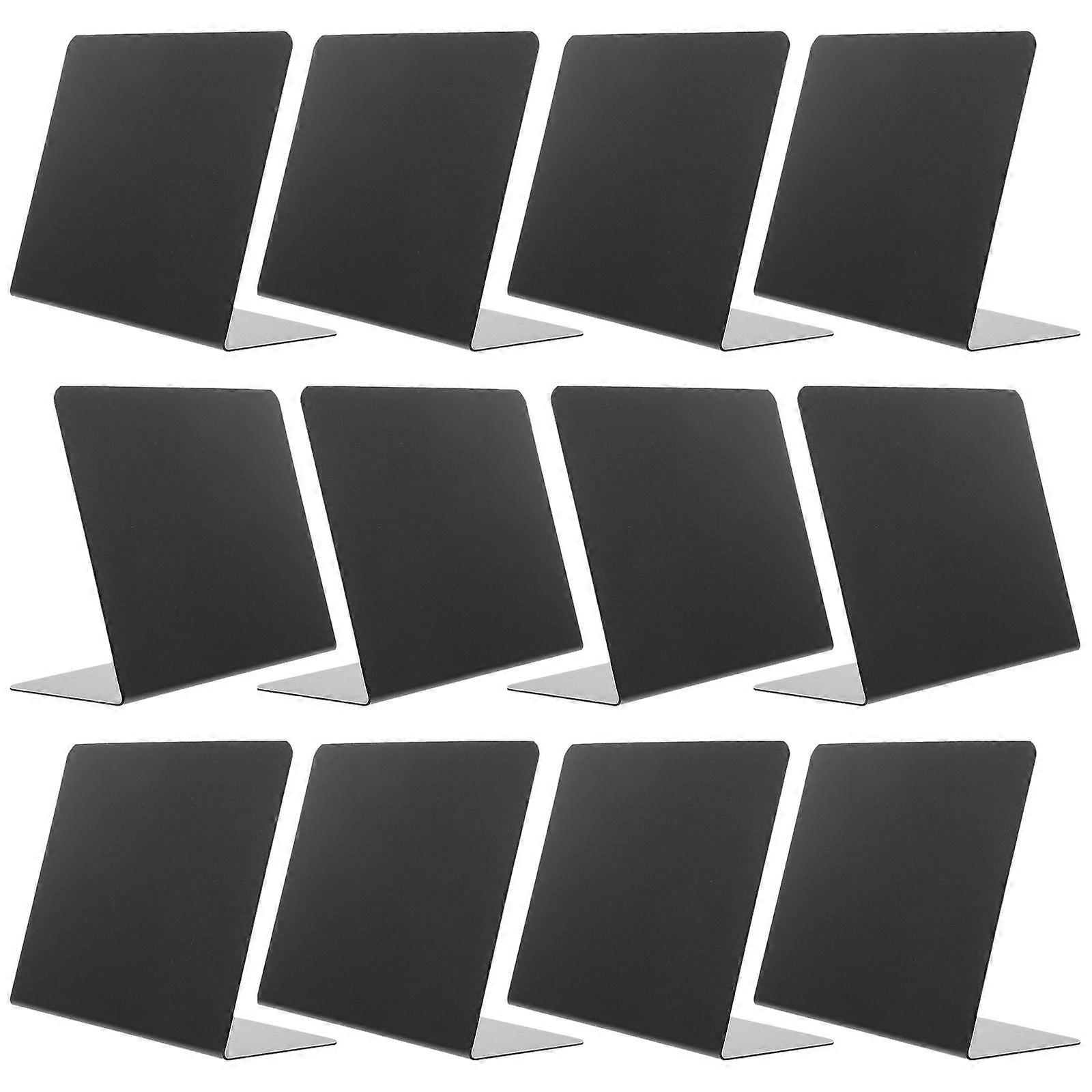 Mini Chalkboard Signs Set Birthday Party Tabletop Memo Board Simple Design Black 12.7X10cm Wipeable 1Set