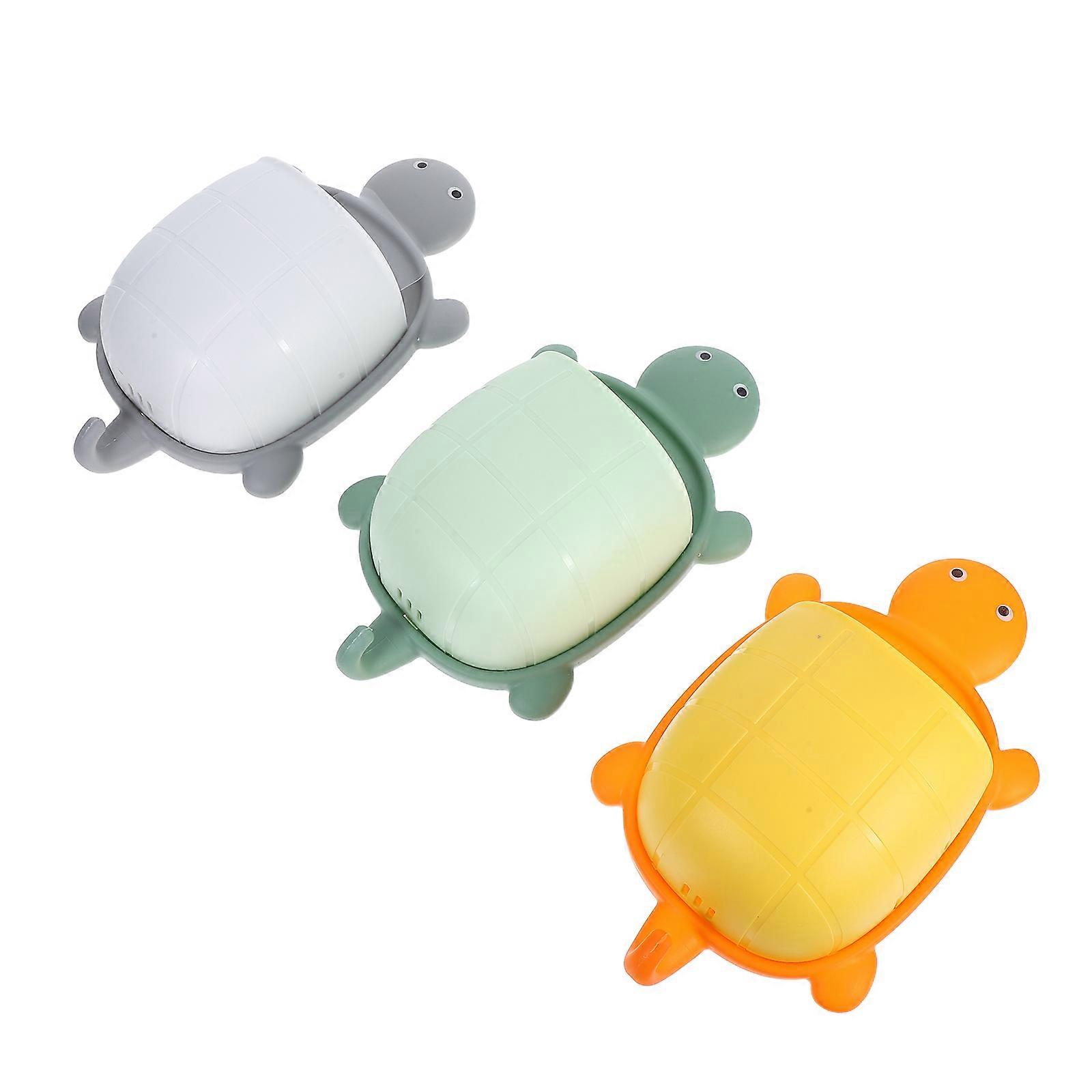 أرفف حائط معلقة منظم المطبخ العائم أبيض رمادي PP تصريف المواد تصميم متعدد الاستخدامات 3Pack