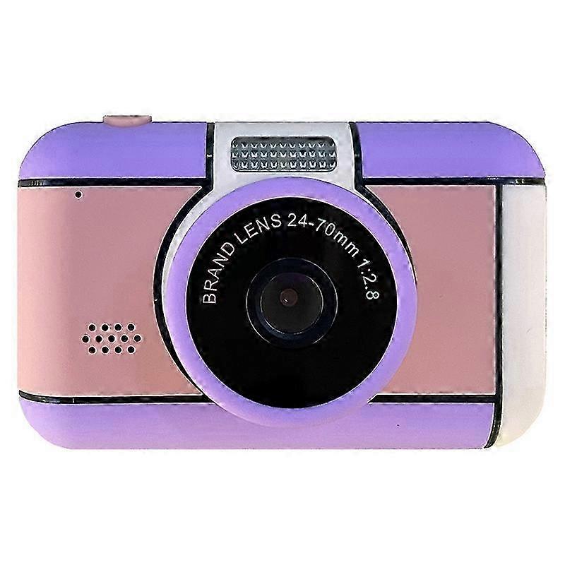 Câmera Digital de Tela Grande de 2,4 Polegadas com Display HD Duplo de 32MP para Crianças, Adequada para Meninos e Meninas - Pur
