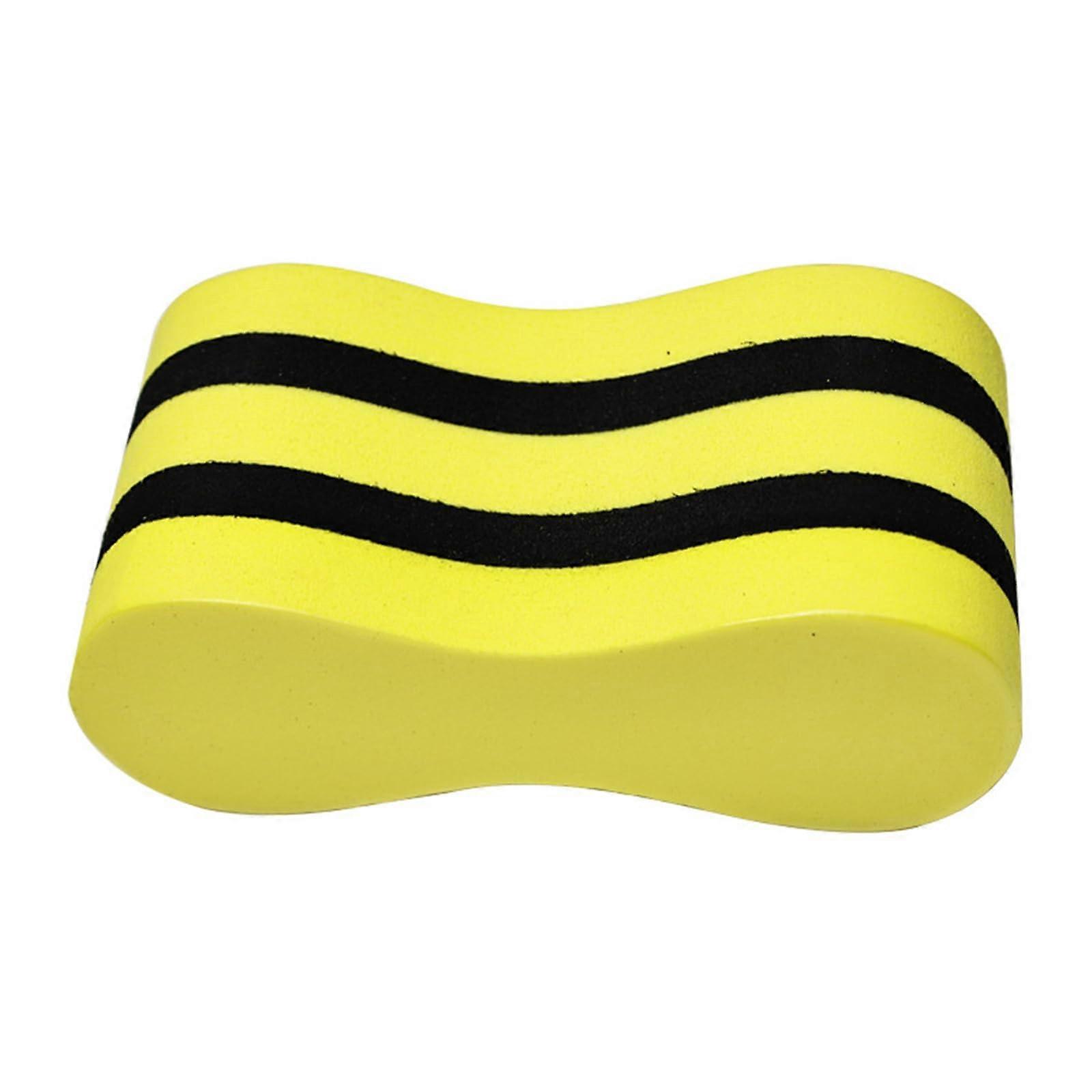 Swim Buoy for Pool Training, Yellow/Black Exercise Foam, Durable Float for Swimmers, Aquatic Safety Aid