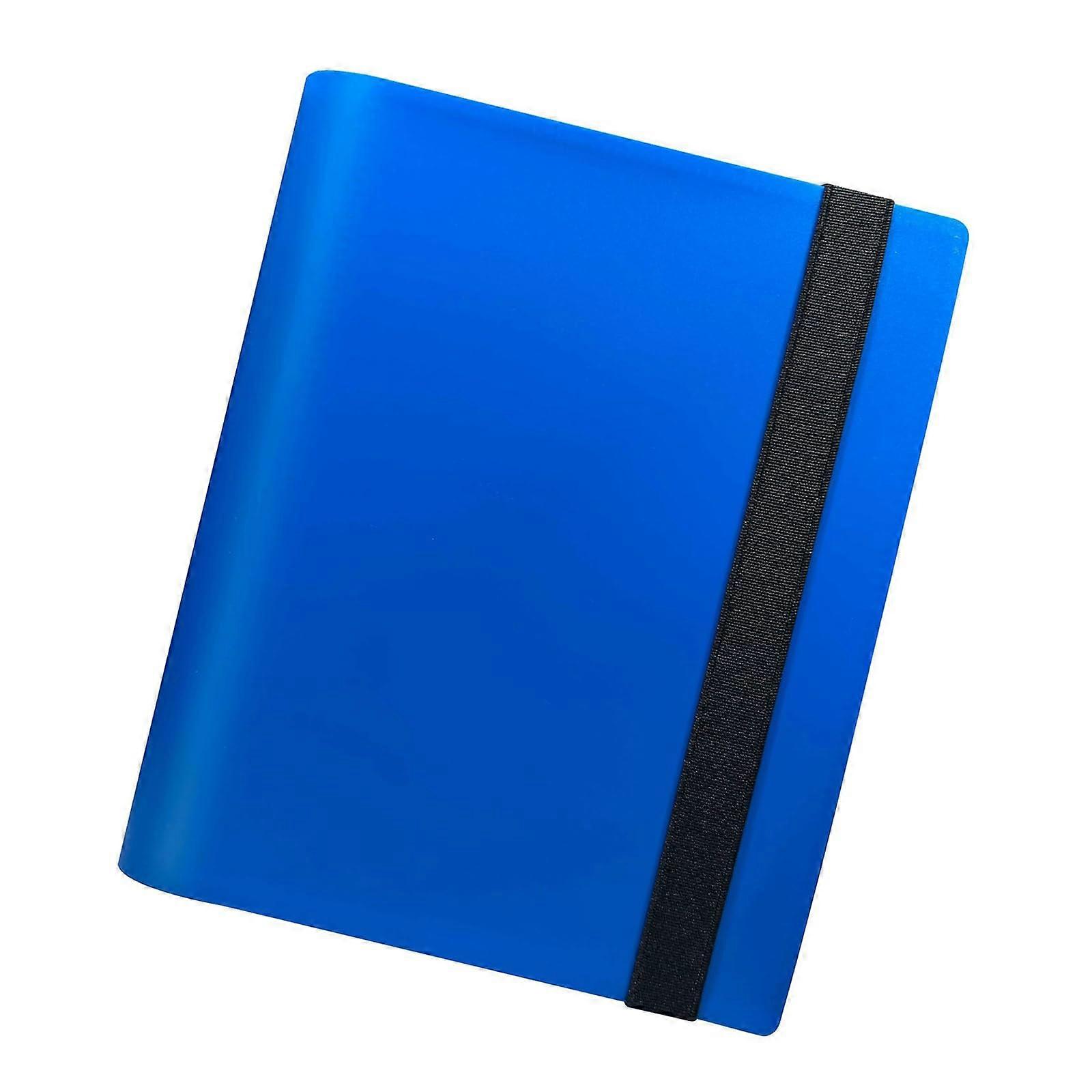 Portable Trading Card Binder Light Blue - 9 Pocket Game Card Collection Notebook, Durable Storage Case for Trading Cards
