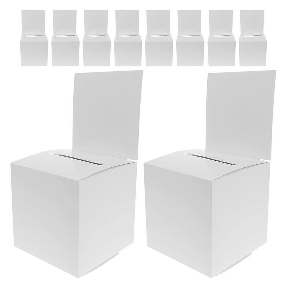 10pcs Transparent Ballot Box for Graduation Parties, Raffles, Meetings, and Donations – Reusable Voting Box for Events and Gatherings