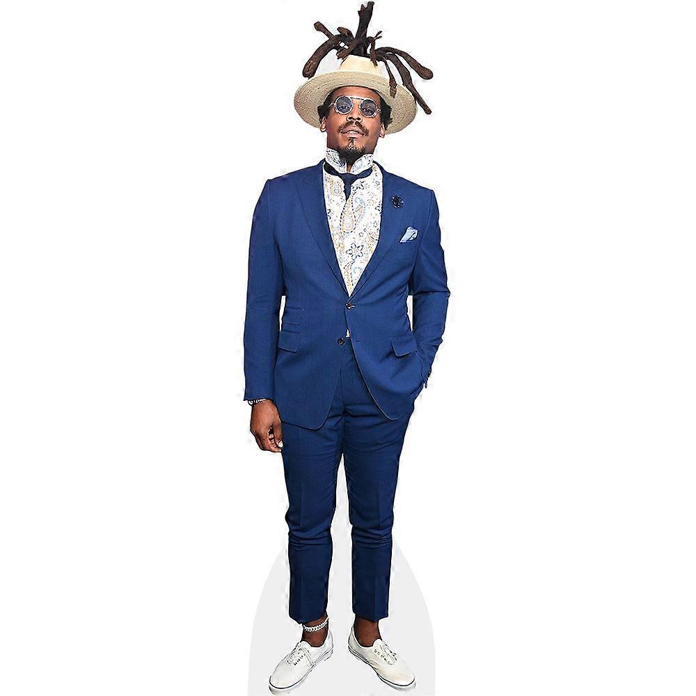 Cameron Jerrell Newton (Blue Suit) Cardboard Cutout (lifesize OR mini size). Standee. Stand Up.