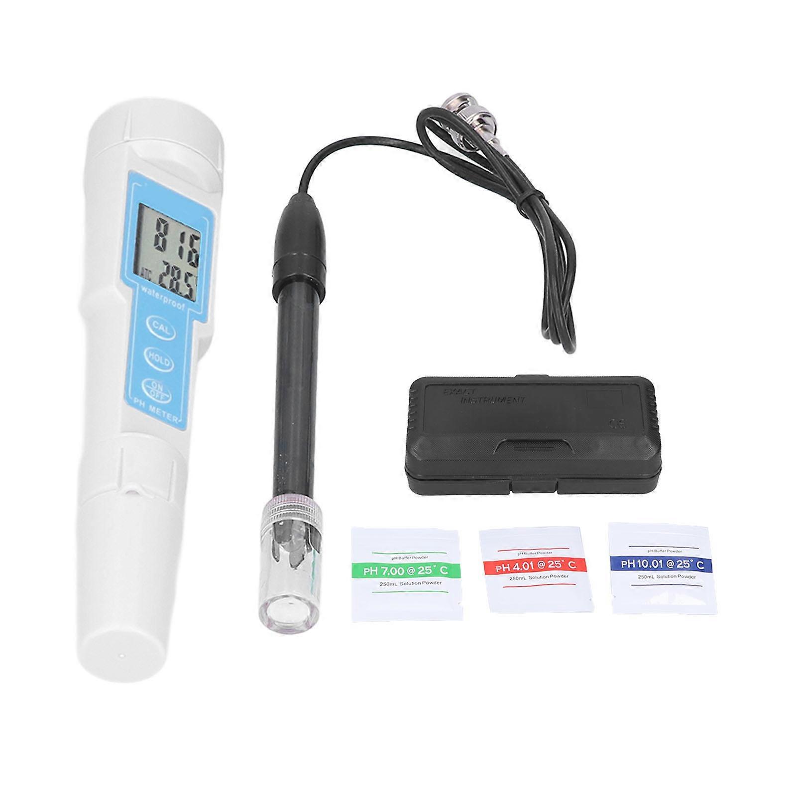 PH Meter Pen Type Digital Display High Accuracy Water Quality Temperature Acidity Testing Tool Analyzer