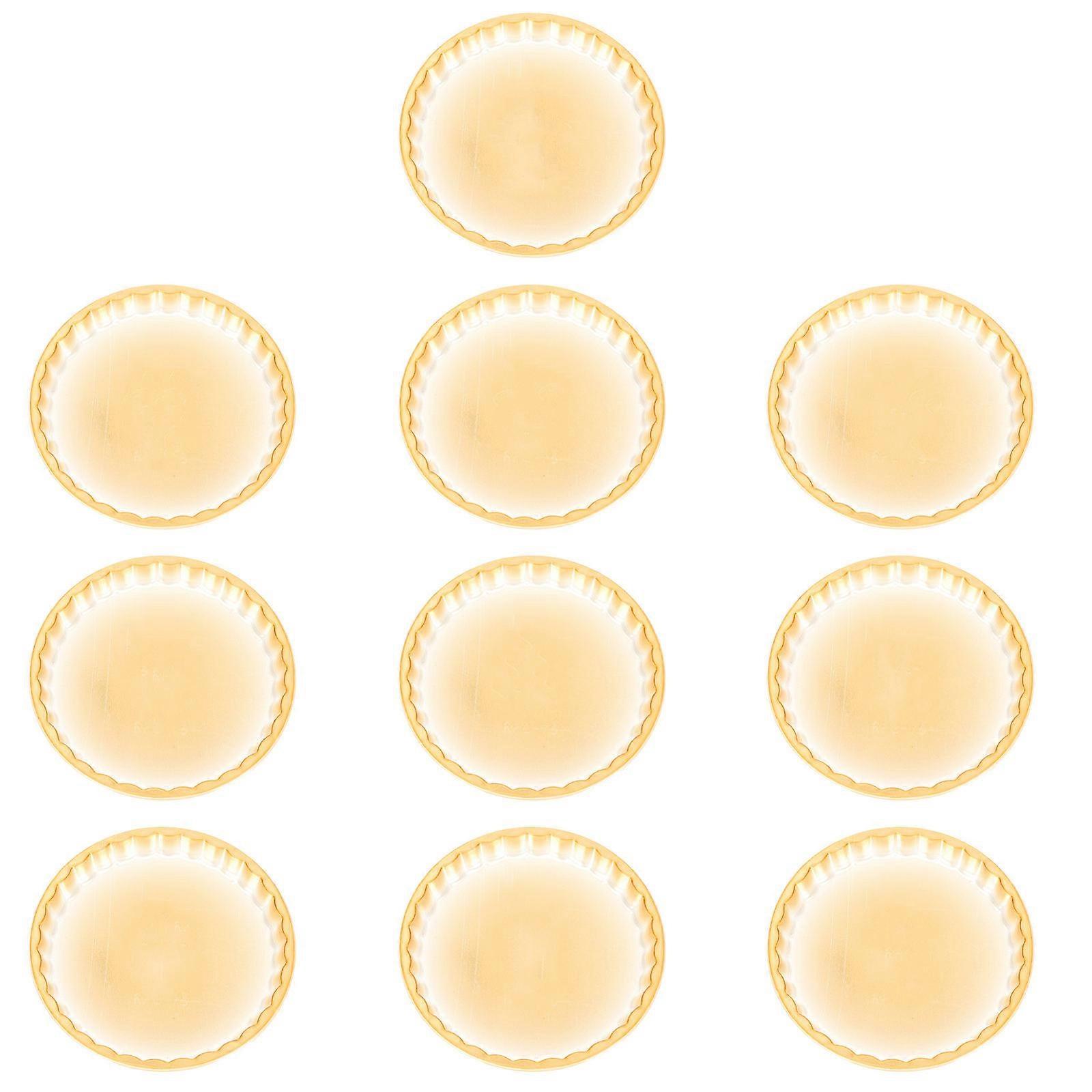 Cake Base Pads For Events 7.5x7.5cm Golden Color Luxurious Style 20Pcs