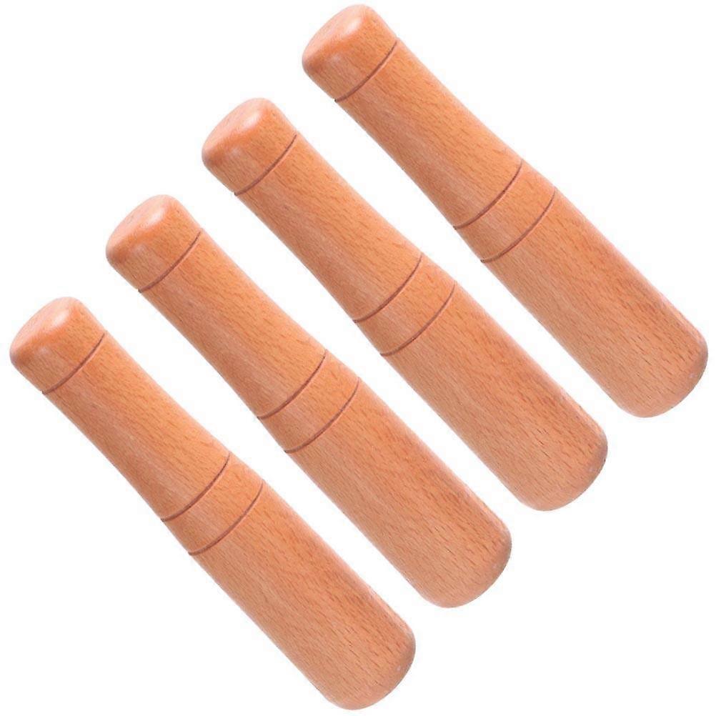 Pestles for Kitchen Use Garlic Crusher Garlic Masher Seasoning Grinder Use 17.5x3.7cm Random Color 4Pcs