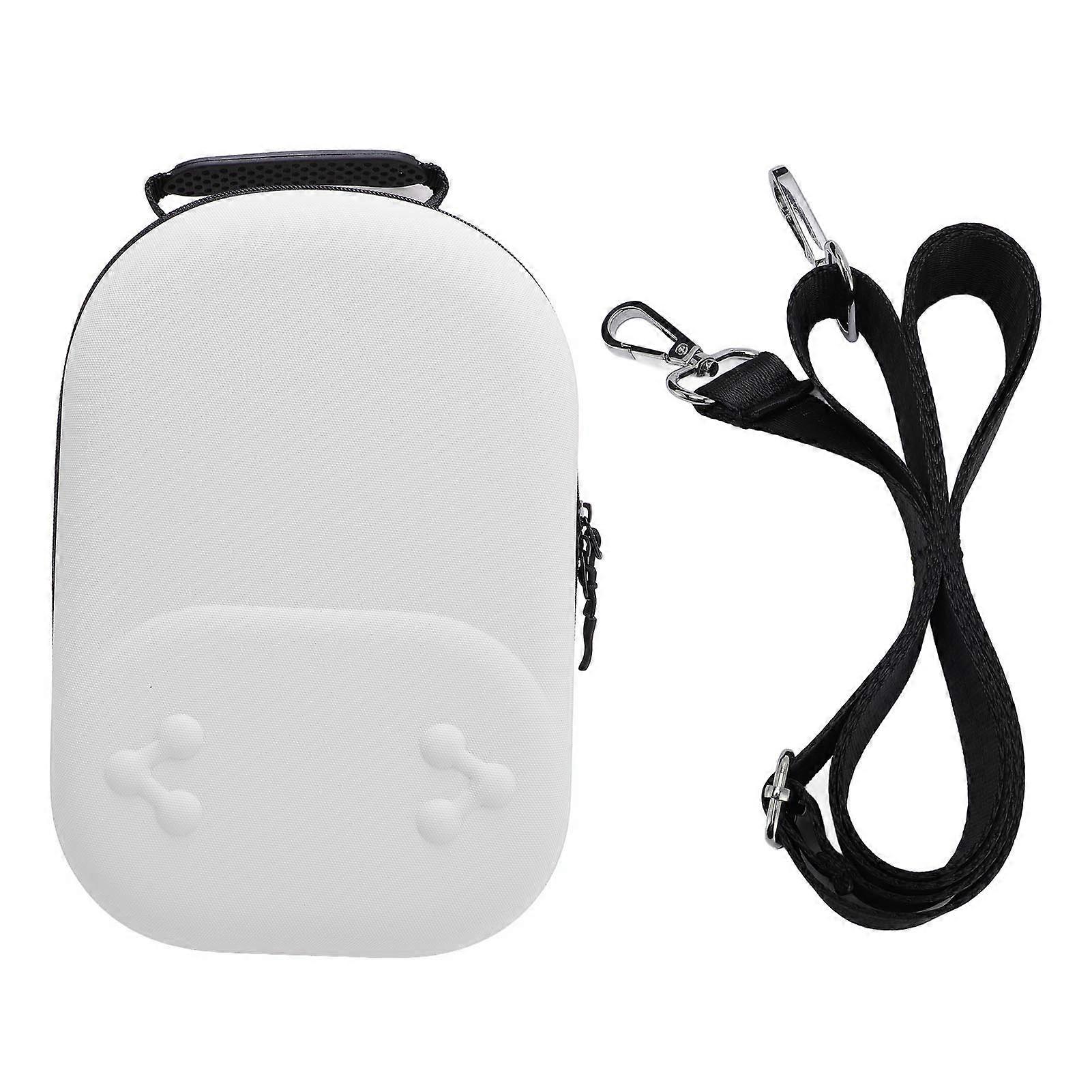 White Shockproof EVA Electronics Organizer - Large Portable Storage Case for Travel