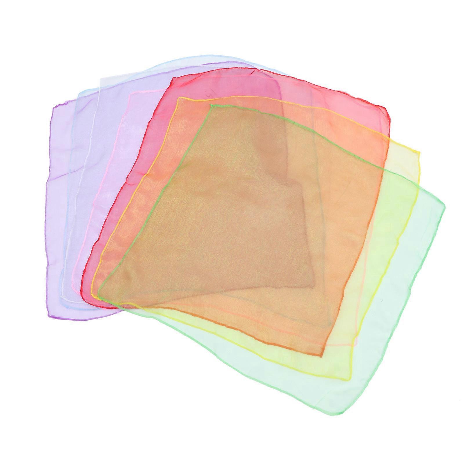 Women Scarves Gauze Face Covering Outdoor Activities Assorted Color 7Pcs