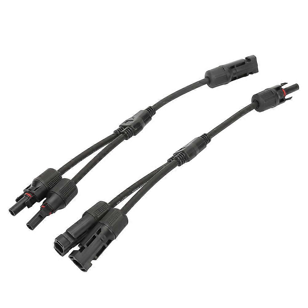 1 Pair Y Branch Connector Solar Panel Adapter Cable Splitter