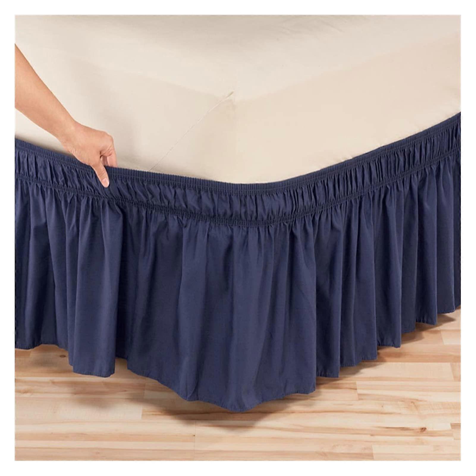 Bettrock, Betthusse HotelBettrockbezug, singlecolor mattress protector, elastic bed skirt without duvet (C, 1.2m*2m30cm) 1.2m*2m30cm C