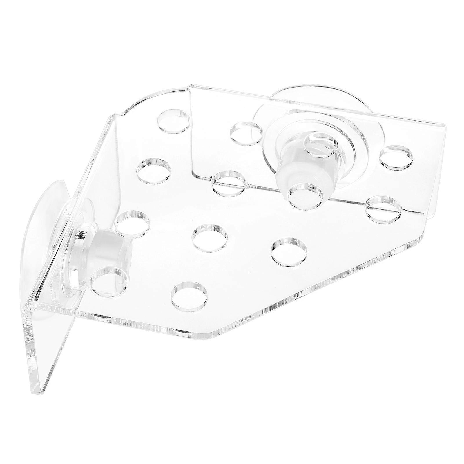 Transparent Acrylic Coral Bracket with 13 Holes and Suction Cups for Fish Tank Use 13 Holes Design