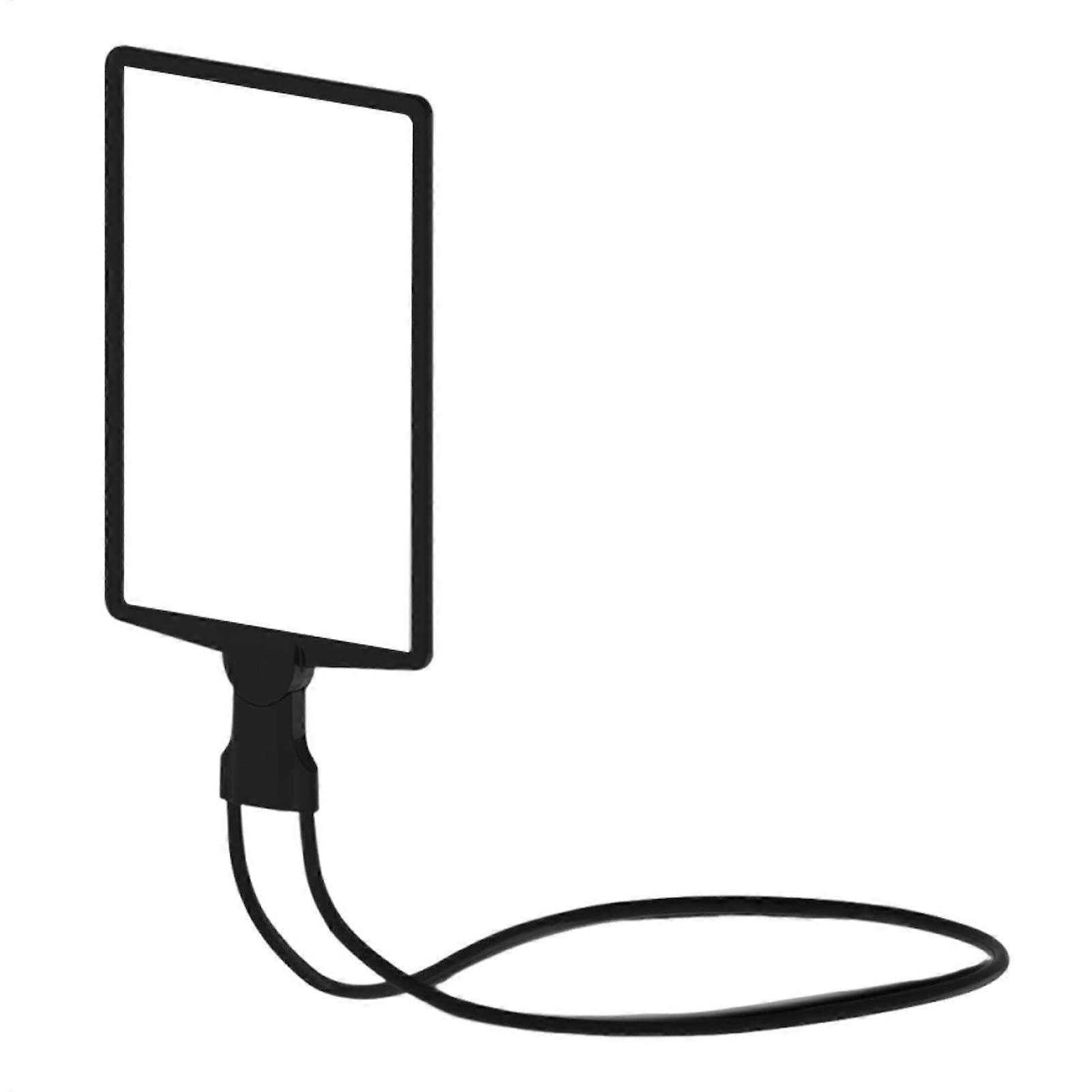 Neck Wear Side Magnifier, 3 x Rechargeable Portable with Light, Flexible Gooseneck, 24 x 17 cm, Full Page Magnifier for Seniors