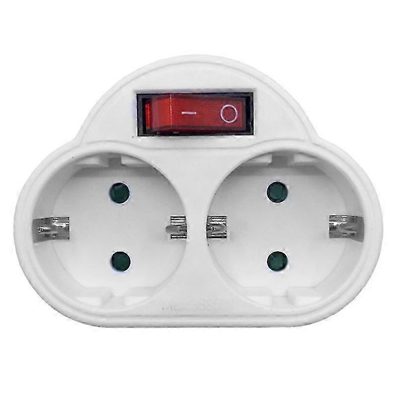 Eu standard multiple plug 250v 16a double socket conversion socket with outlet switch plug power ad p