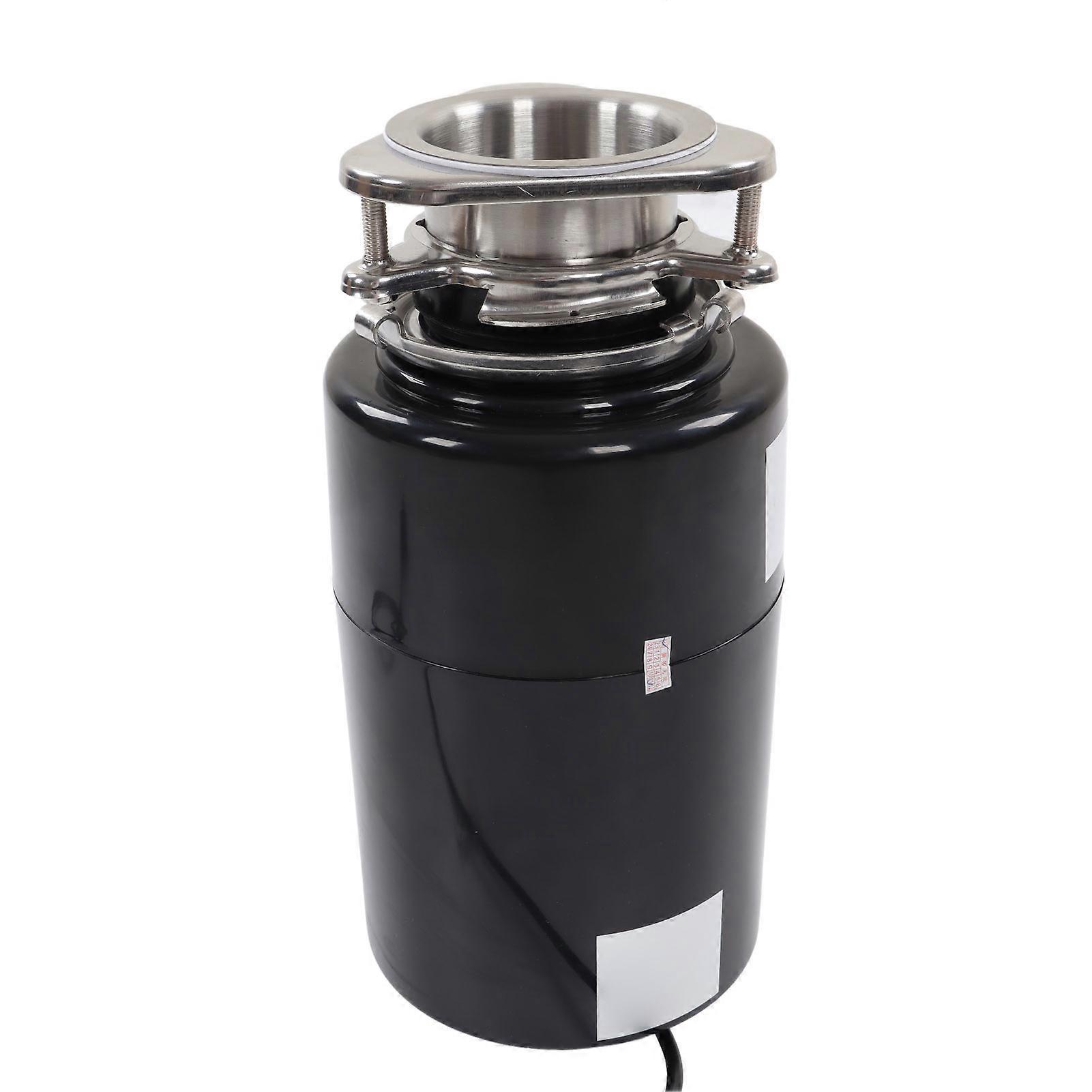 Kitchen Waste Disposer 1HP Power High Speed Large Torsion Low Noise Black Remote Control Food Garbage Disposal Crusher UK Plug 220‑240V 