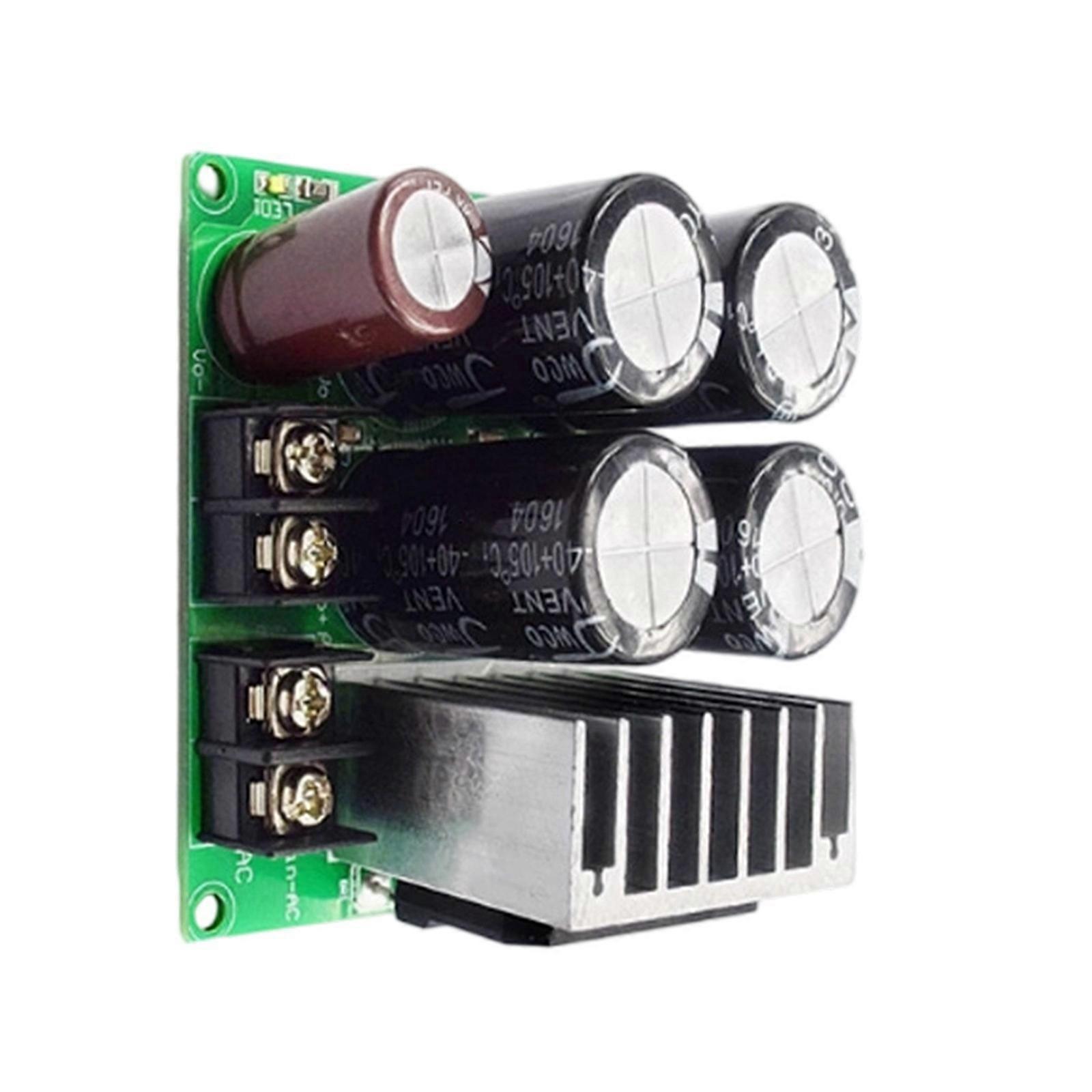 Unregulated Power Supply Module 35V/50V Input 10A Output Large Capacitors Optimal Heat Dissipation For Amplifiers Multicolor