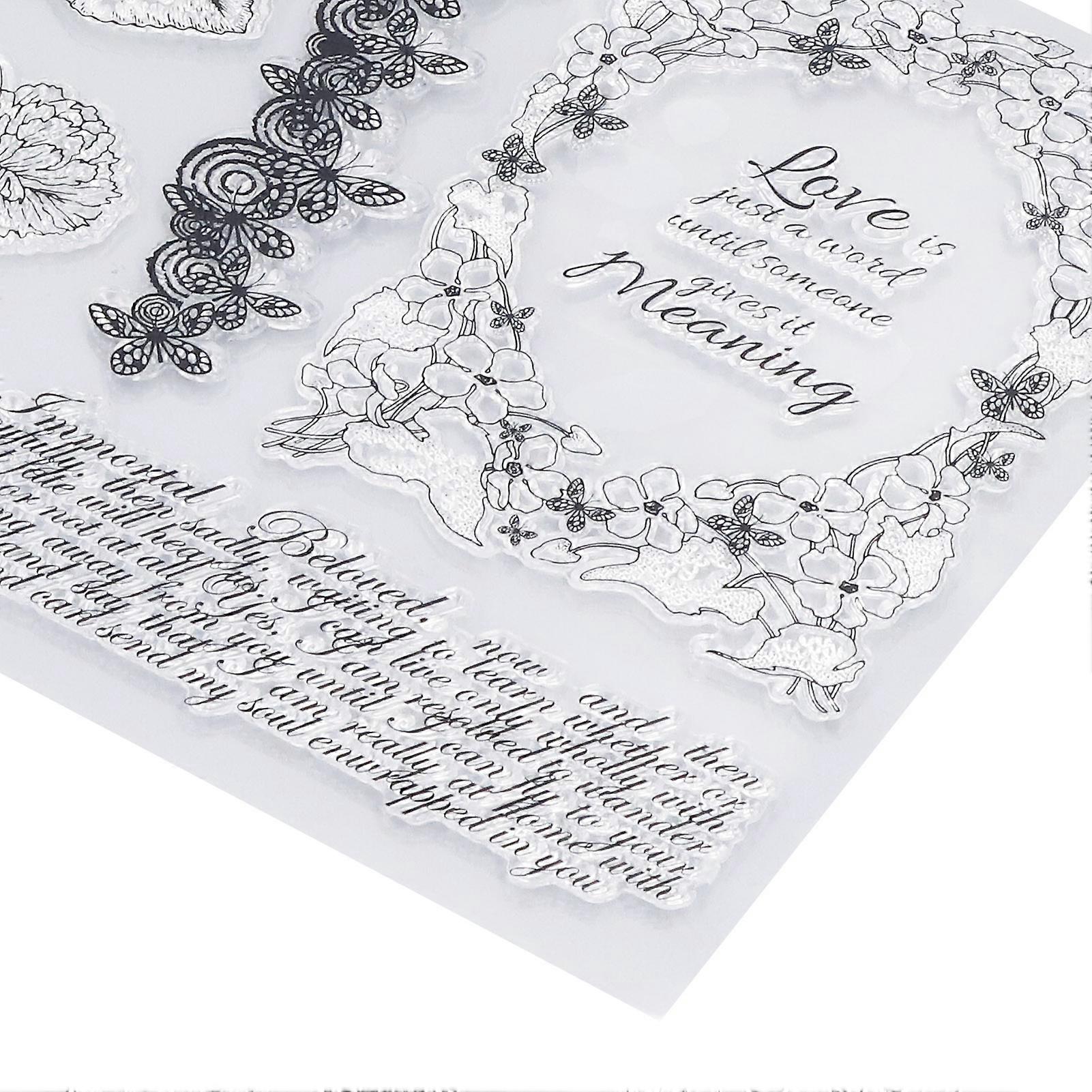 Clear Stamps Clear Imprint Repeated Sticking DIY Production Transparent Design Stamp Set