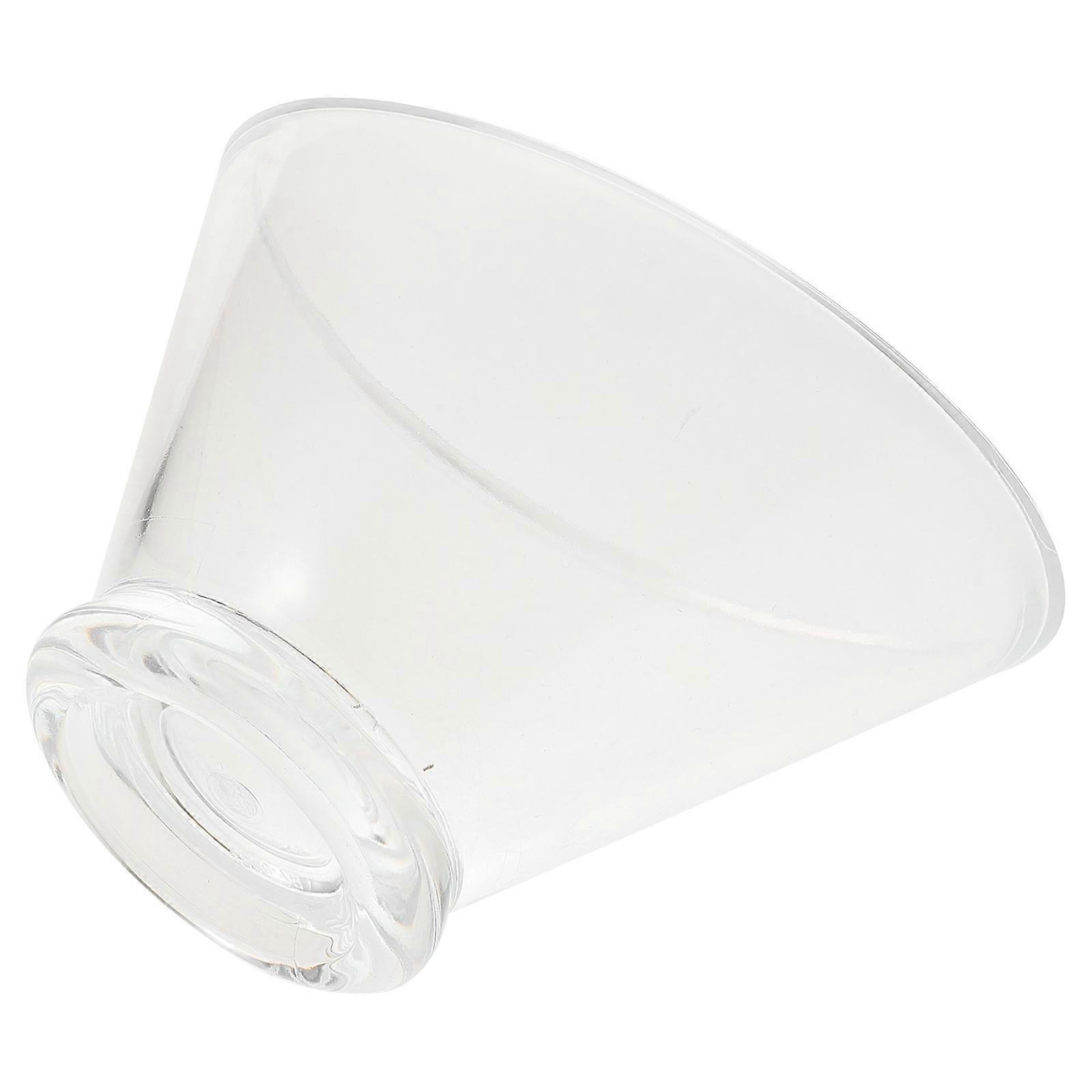 Angled Bowls Serving Transparent Acrylic Easy Scooping Angle for Home Use