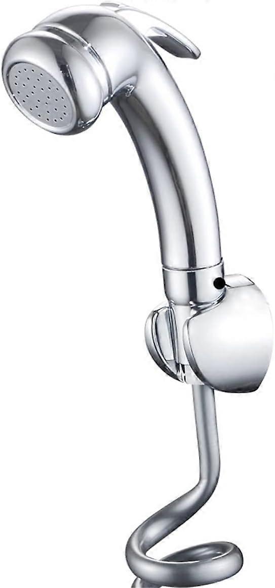 Pressure Handheld Shower Head with Trigger Bidet Sprayer, 1/2' Thread Chrome Shower Set