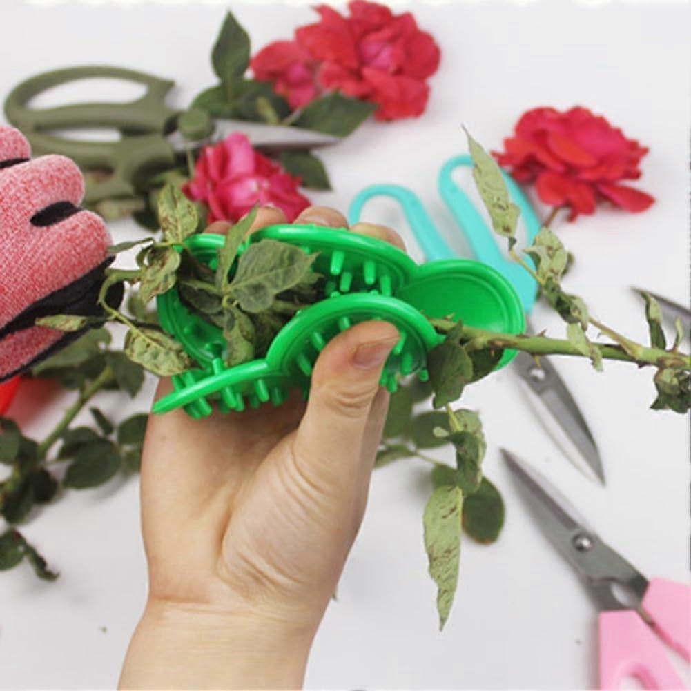 Flower Care Tool for Removing Thorns and Leaves, Ergonomic Design, Apple Green, Comfort and Control