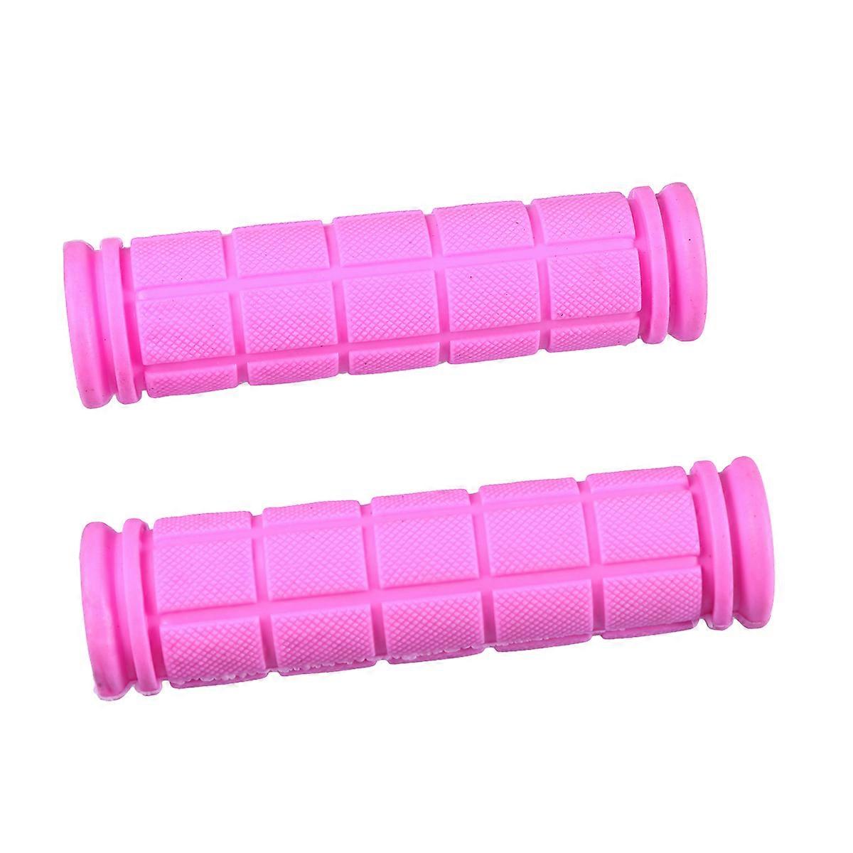 Premium Bike Handlebar Grips Pink Ergonomic Design For Foldable Bike Use 2Pcs