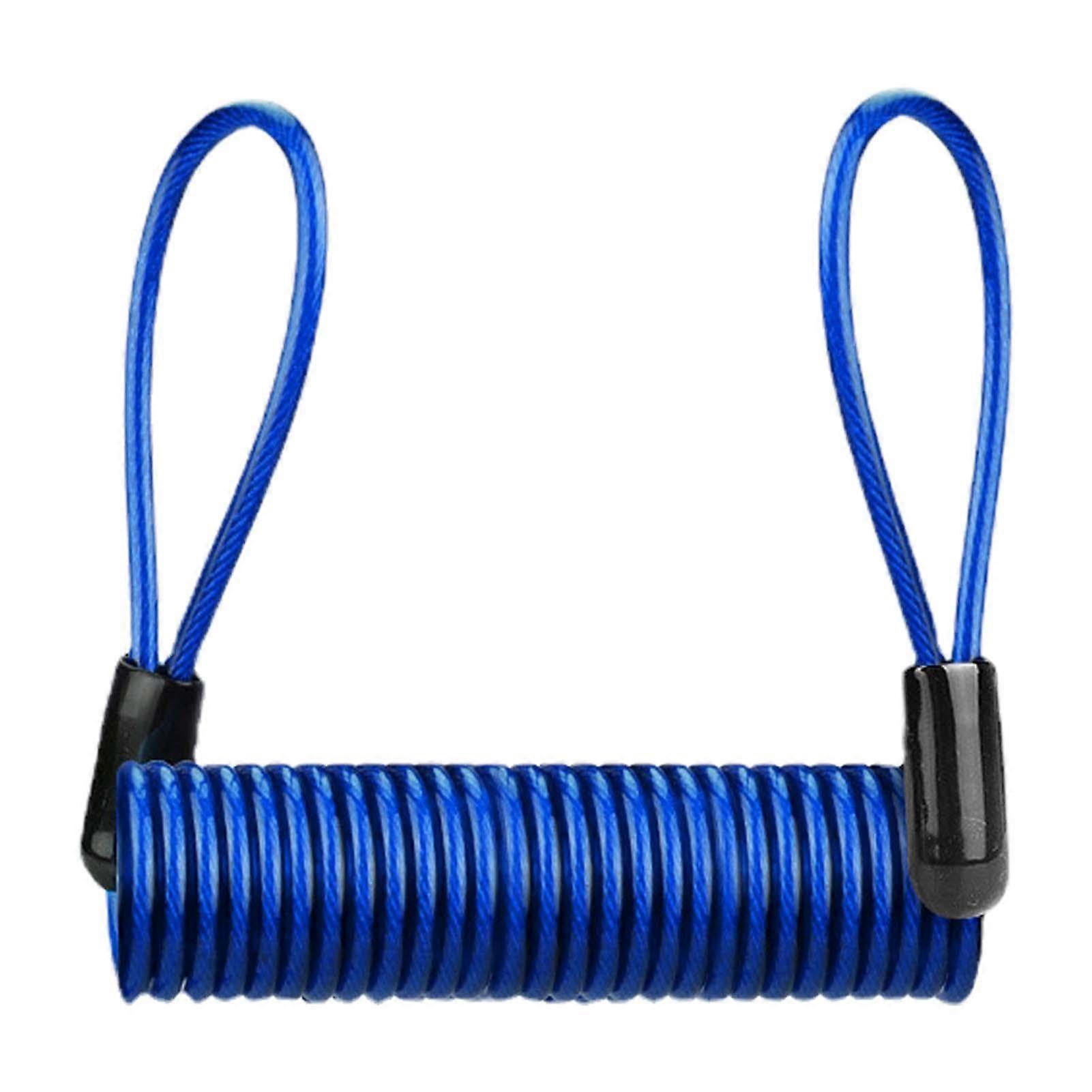Locking Reminder Cable  Disc Lock Cable for AntiTheft  Motorcycle Scooter Brake Disc Portable Anti Theft Cable Blue
