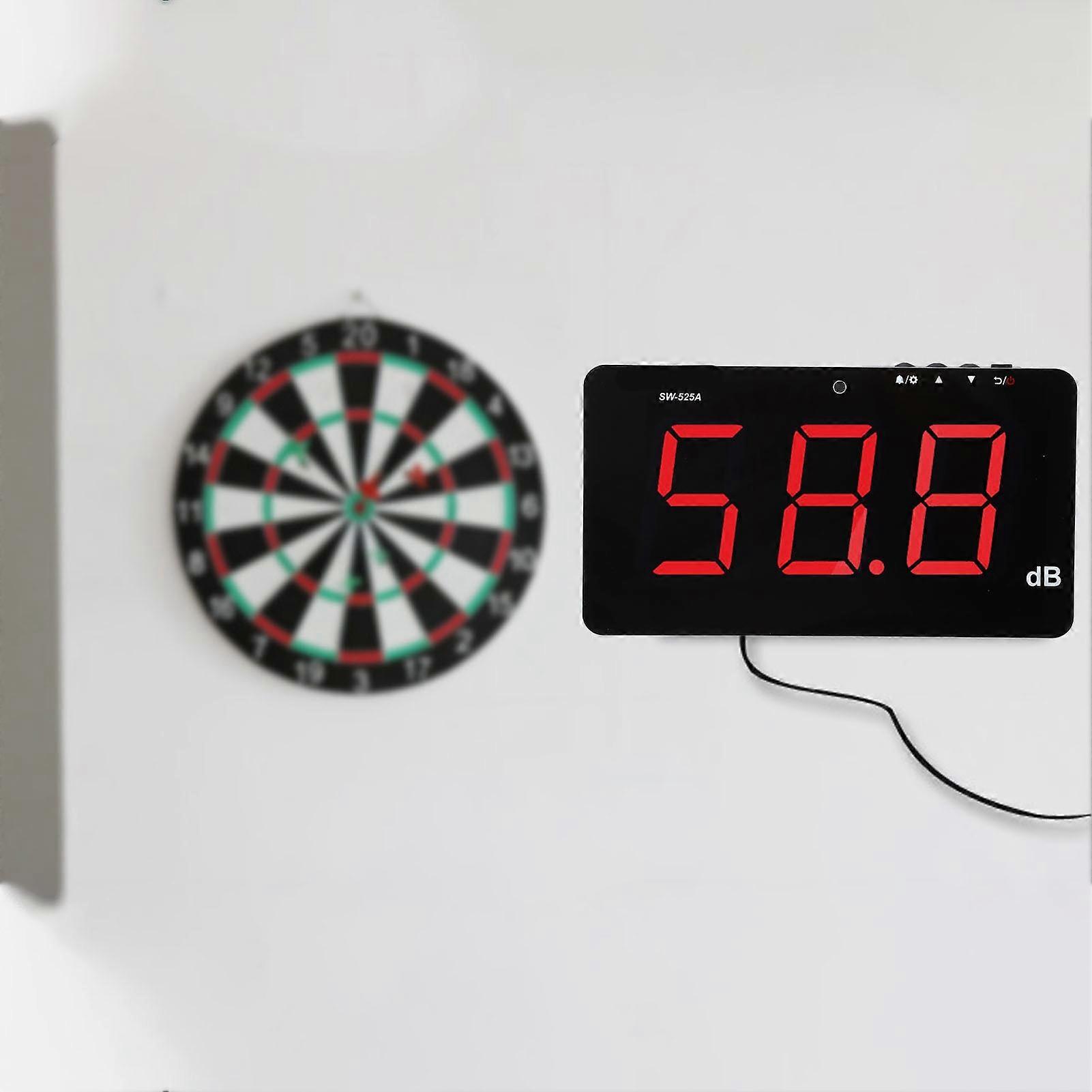 Wall Mounted Decibel Meter 9.6in LCD Display Screen 30‑130dB Sound Level Meter for Office 