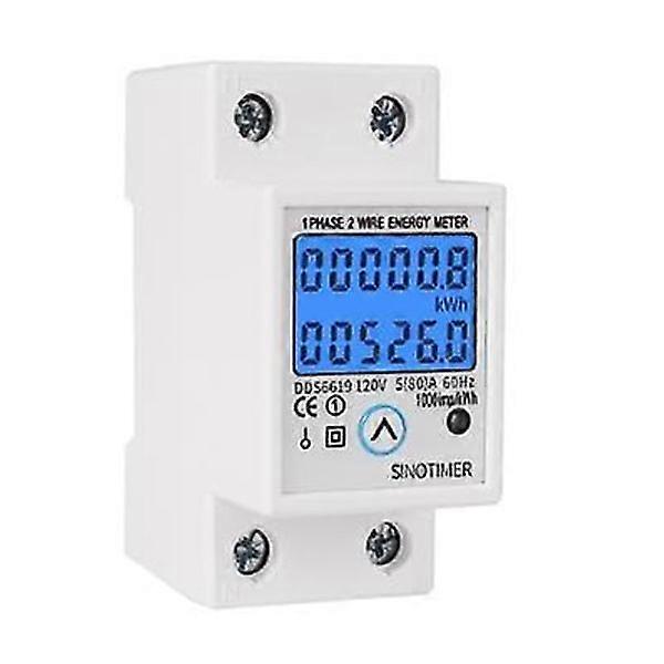DDS6619-526L Programmable and resettable multifunctional energy meter with LCD backlight 5(80)A 110VAC
