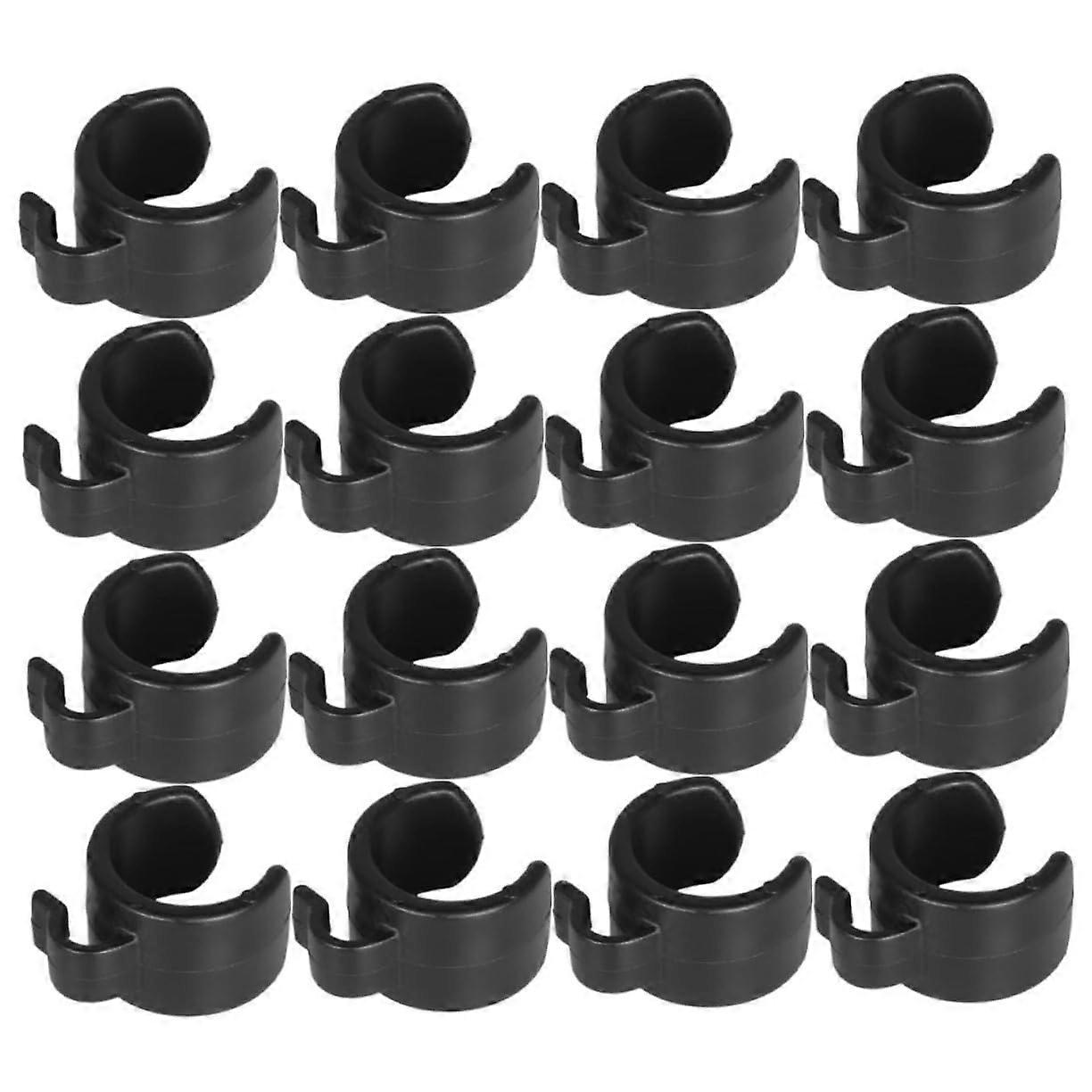 Microphone Cable Clips - 25 Durable Plastic Holders for Microphone Stands, Compatible with Various Cable Diameters, Easy to Use