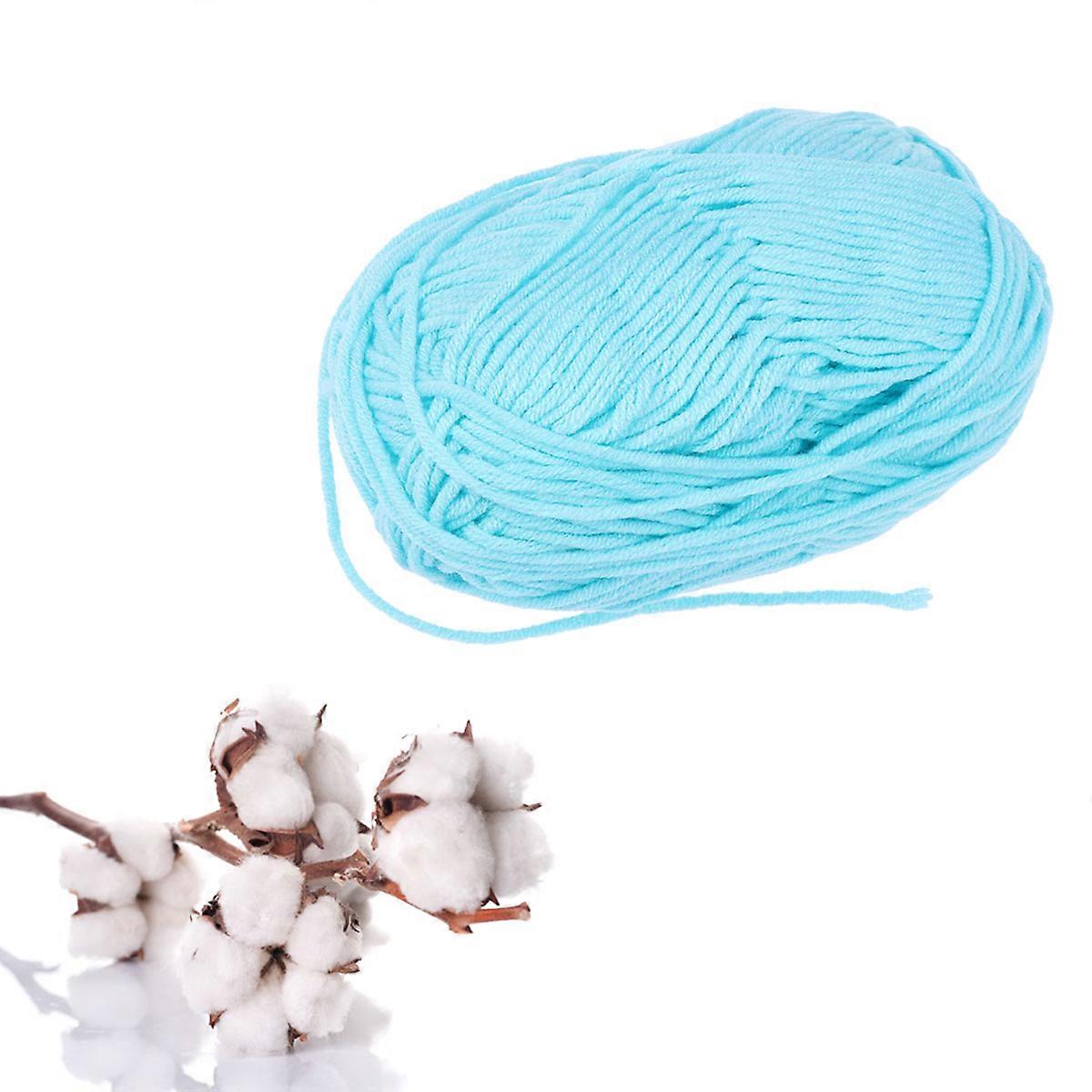 خيوط الوزن الأكبر 50 جرام للبلوزات القبعات الأوشحة خيوط الكروشيه اليدوية الفيروزية الخفيفة 1 مجموعة