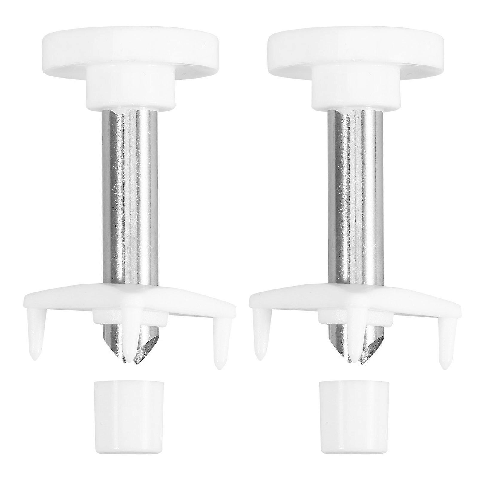 Coconuts Opener Tool Set Made of PP Material for Home Use White Color Lightweight and Portable 2 Pieces