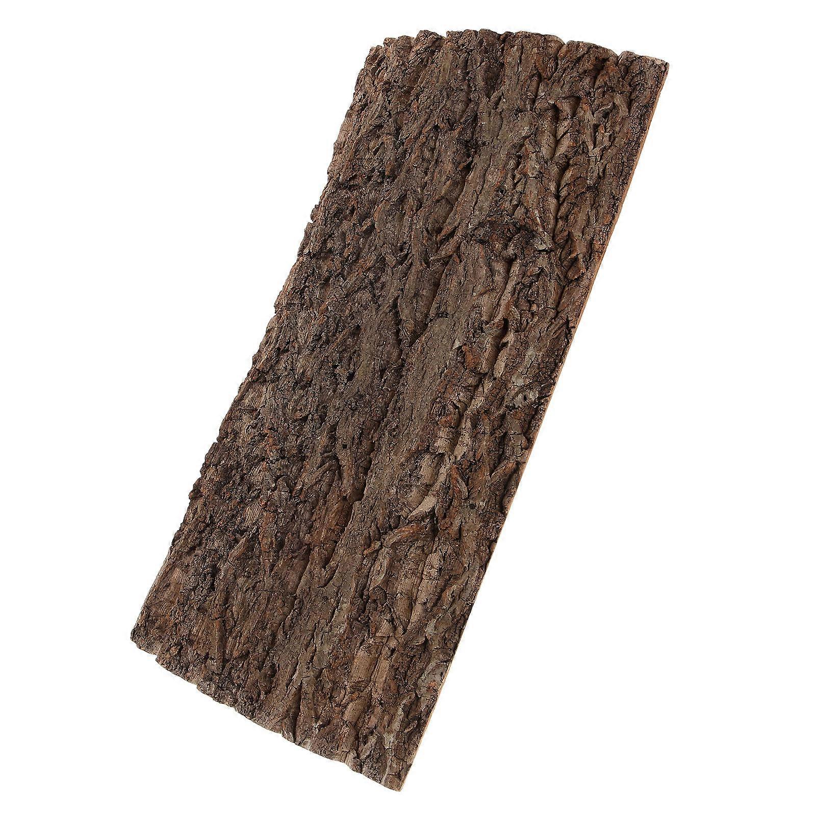 Natural Bark Terrarium Decoration for Reptile Tanks Coffee Color Reusable Safe Multi Function Background Board 7.8 Inches