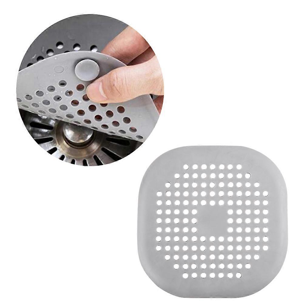 TPR Hair Catcher Kitchen Filter for Kitchen Use Grey Effectively Prevents Clogs with Small Holes 0.5 Inch