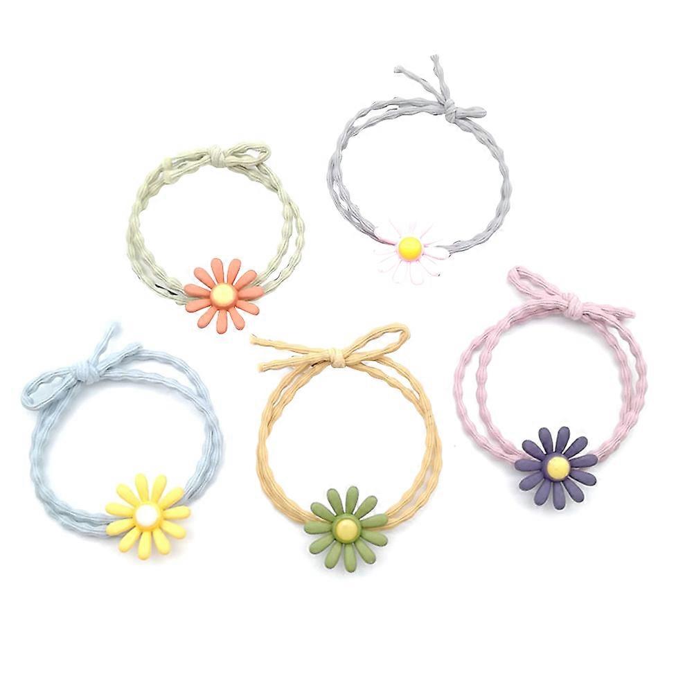 Fasce per capelli per bambini Fiore Elastici per capelli Design carino Alto elastico per le ragazze in tutte le occasioni 30 pezzi