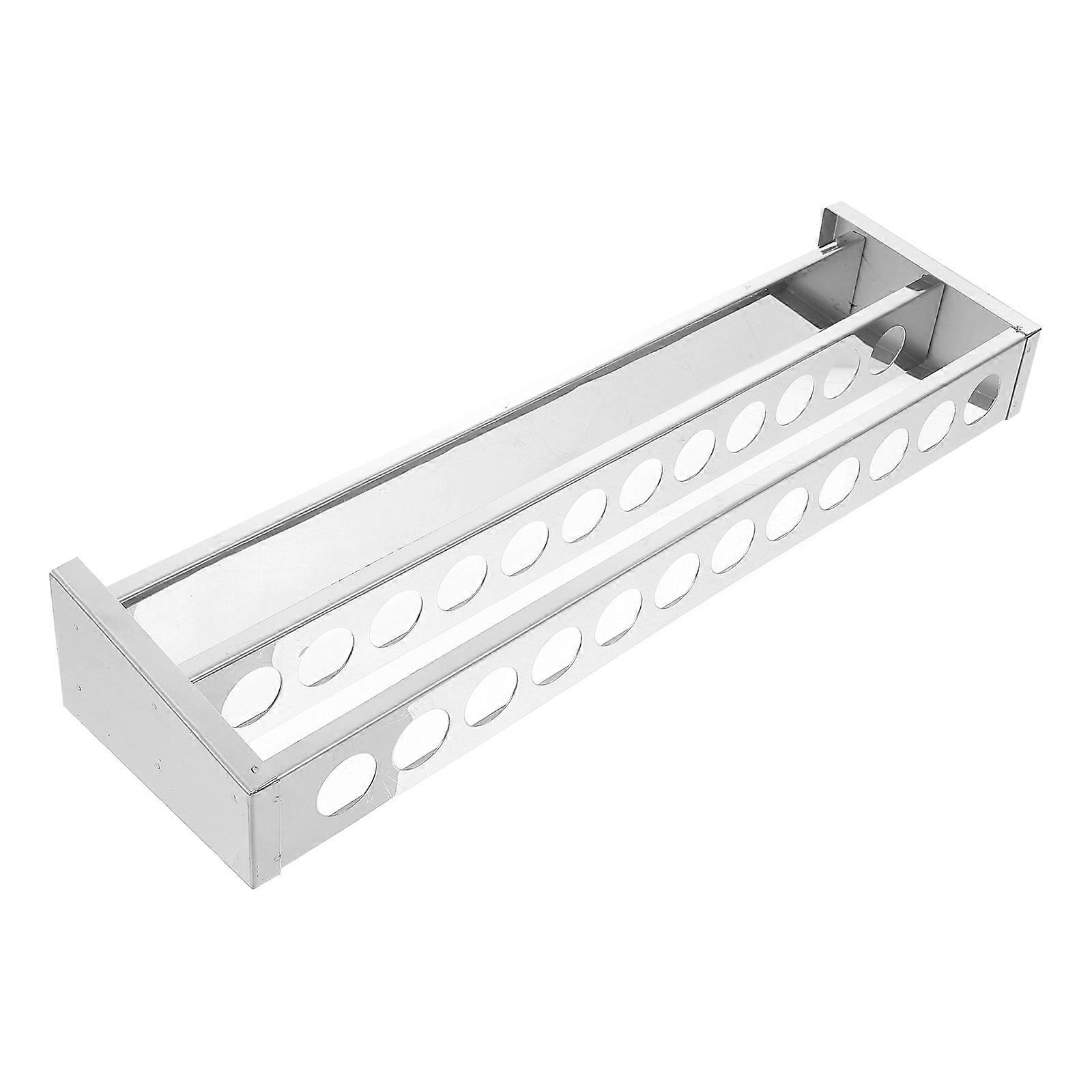 Metal Test Tube Rack For Scientific Research Storage Solution Size 40x11cm Designed For Laboratory Technicians 1Pack