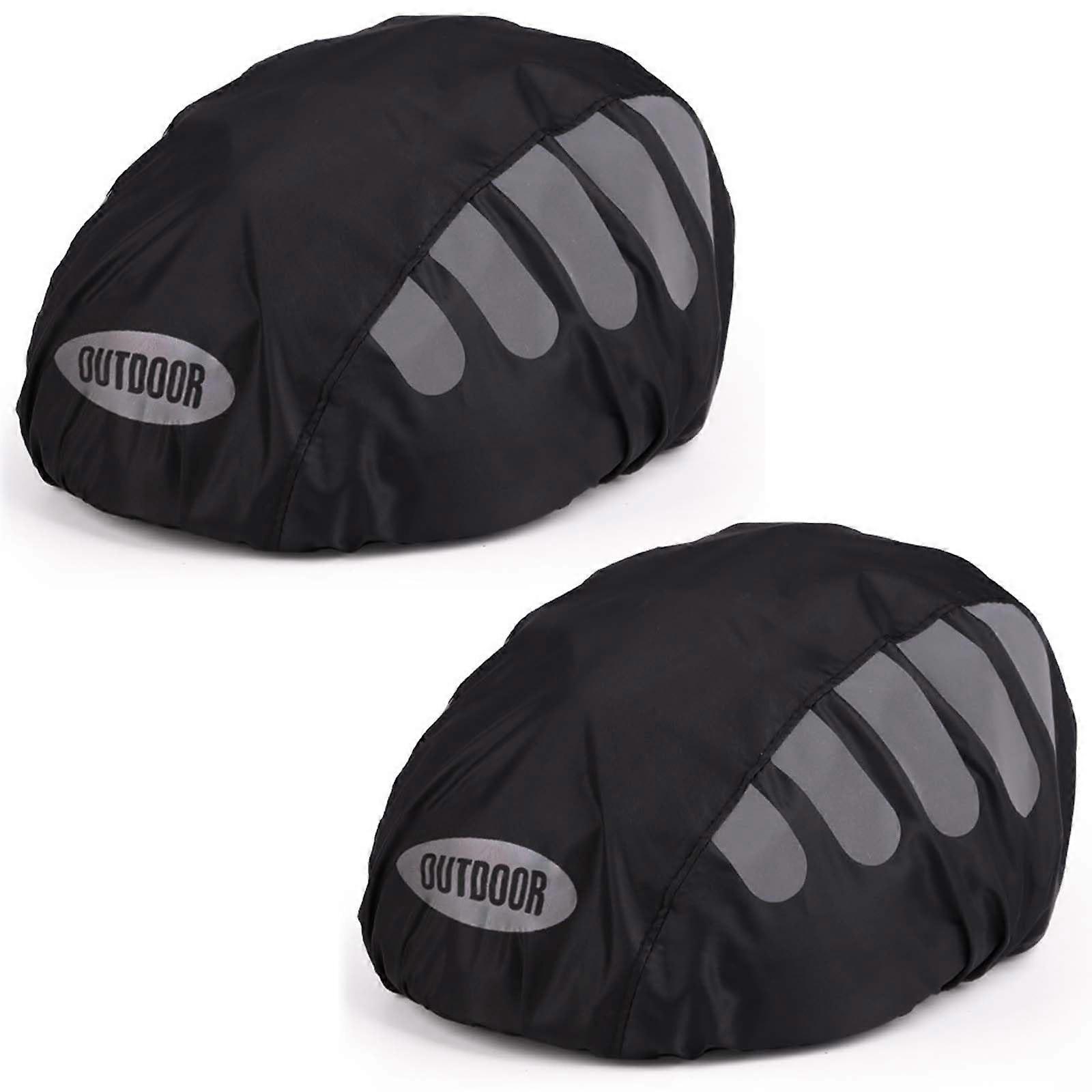 Universal Bicycle Helmet Rain Cover with Visibility and Adjustability