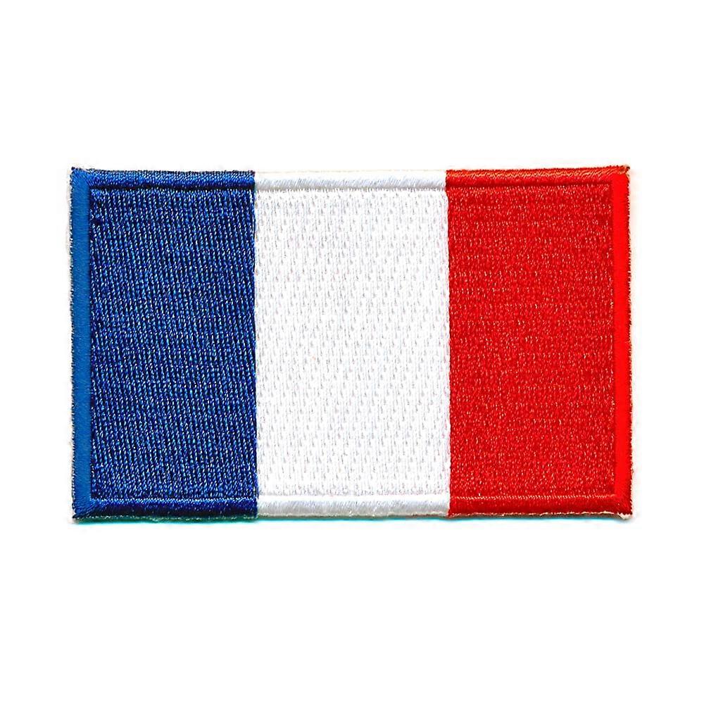 0910 Mini Paris Flag Lyon SewOn / IronOn Patch 30 x 20 mm